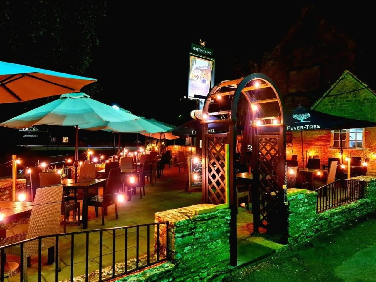 Patio in Old Manse Hotel by Greene King Inns