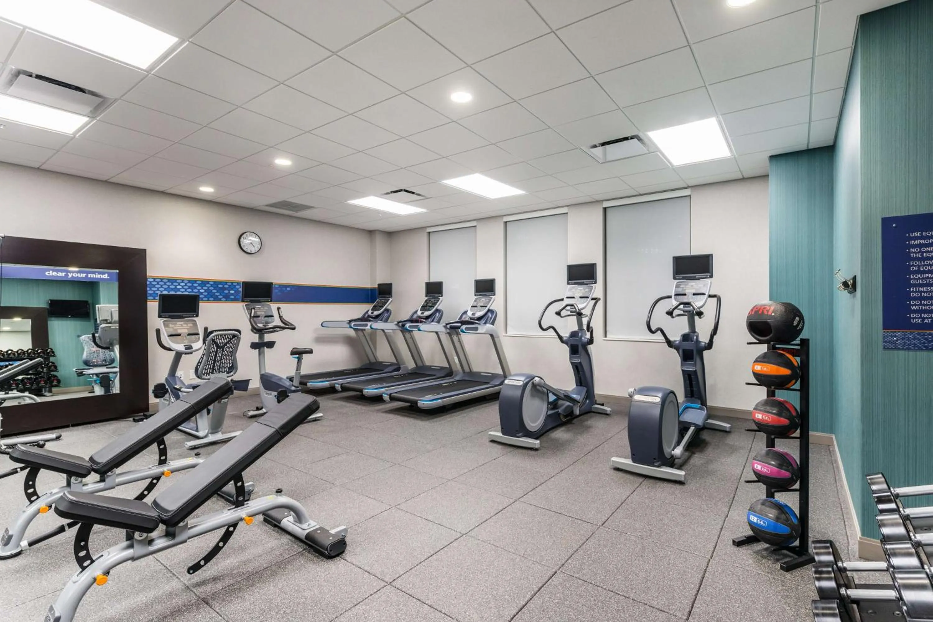 Fitness centre/facilities in Hampton Inn & Suites Miami Wynwood Design District, FL