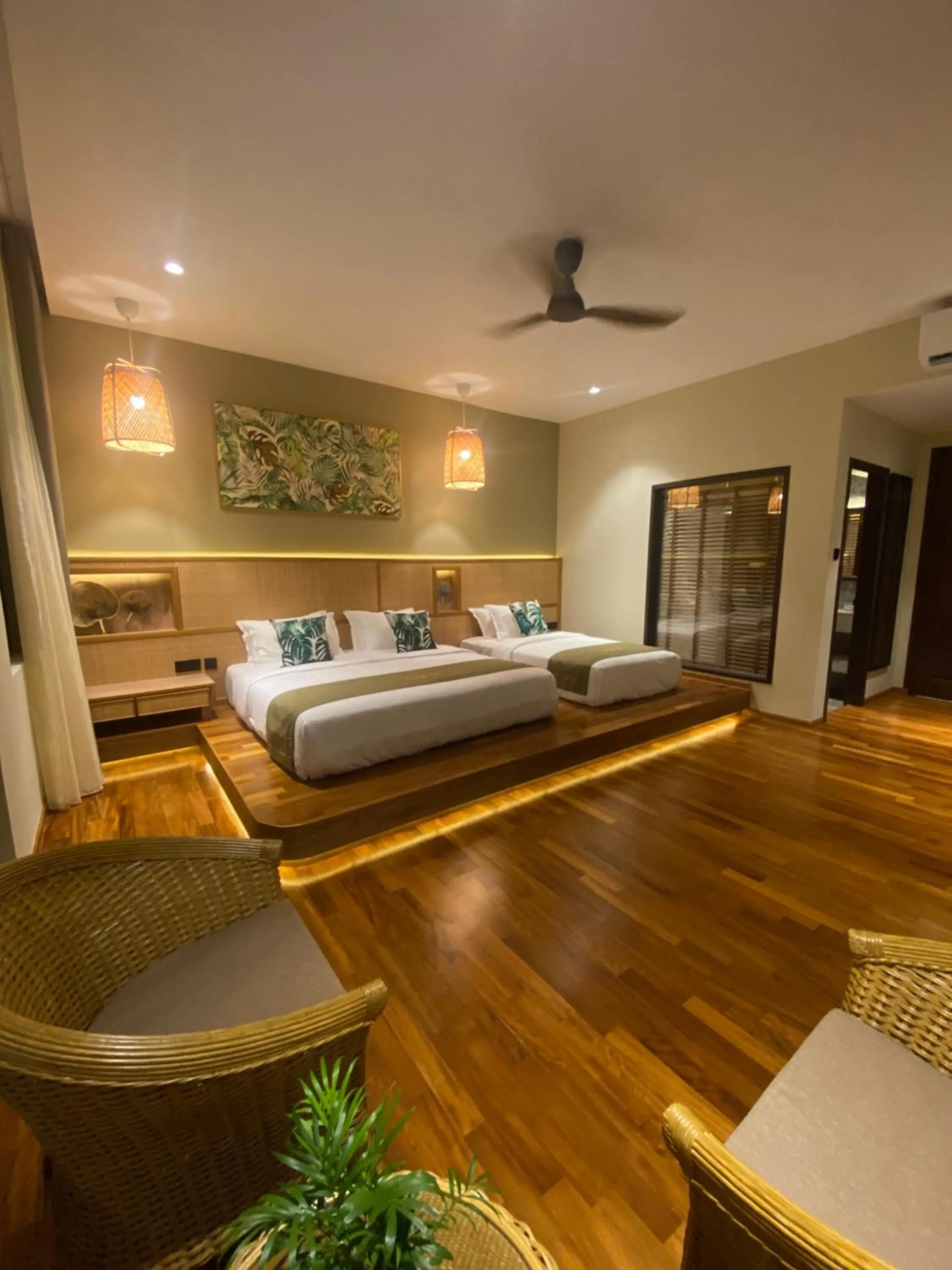 Bedroom, Bed in ke-lan-tan House