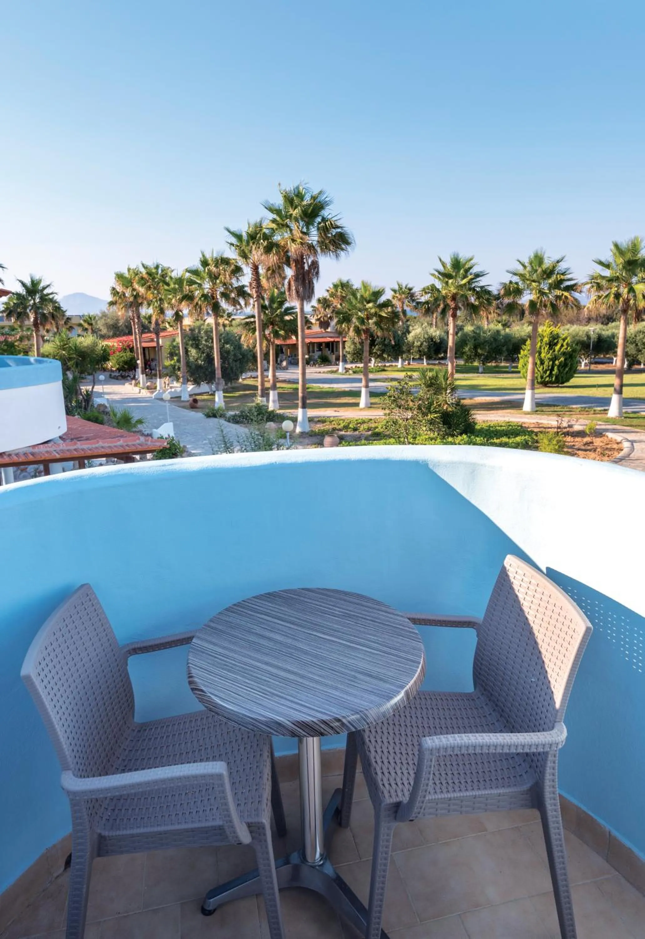 Balcony/Terrace in Eurovillage Achilleas Hotel