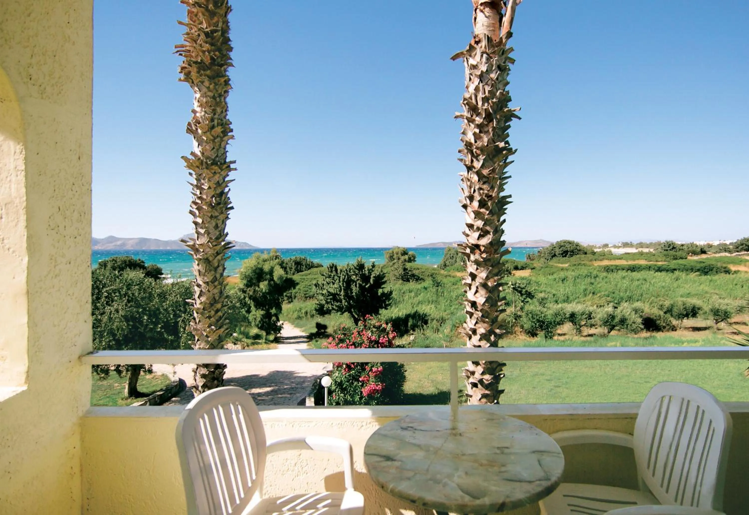 Balcony/Terrace in Eurovillage Achilleas Hotel