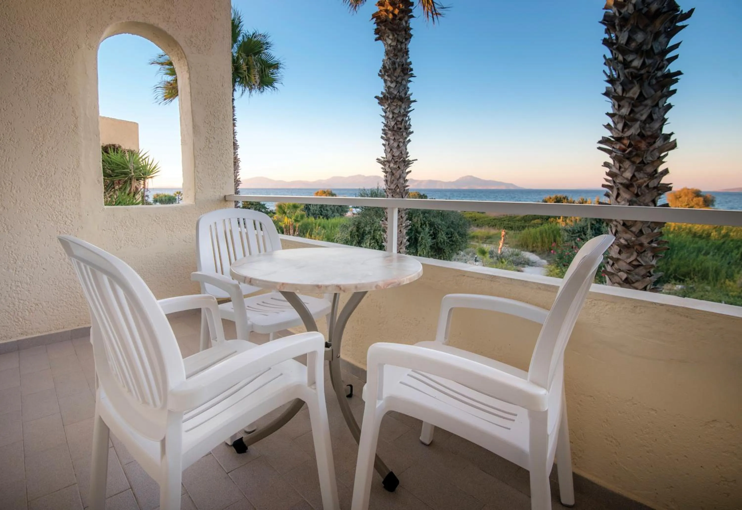 Balcony/Terrace in Eurovillage Achilleas Hotel