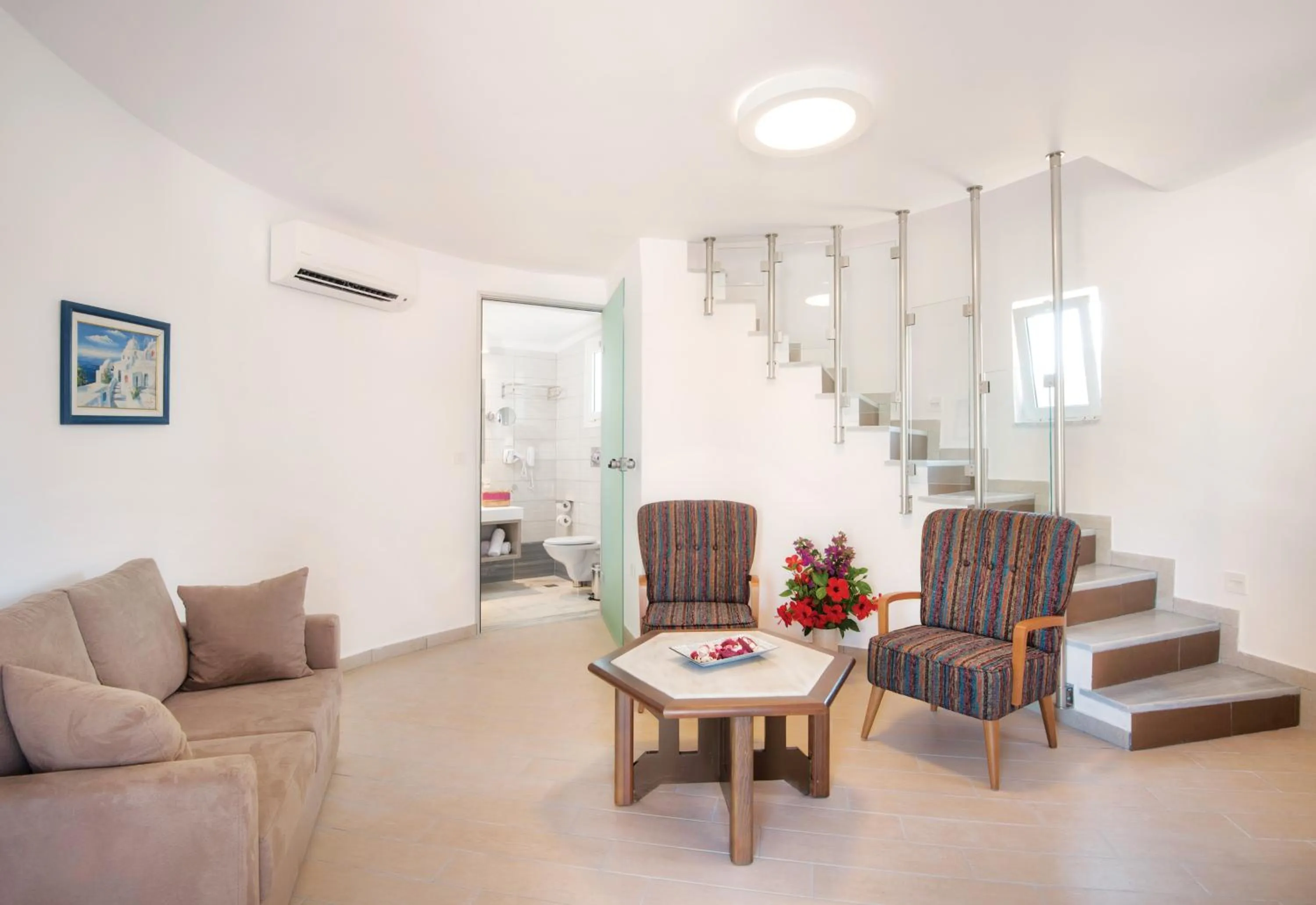 Seating area in Eurovillage Achilleas Hotel