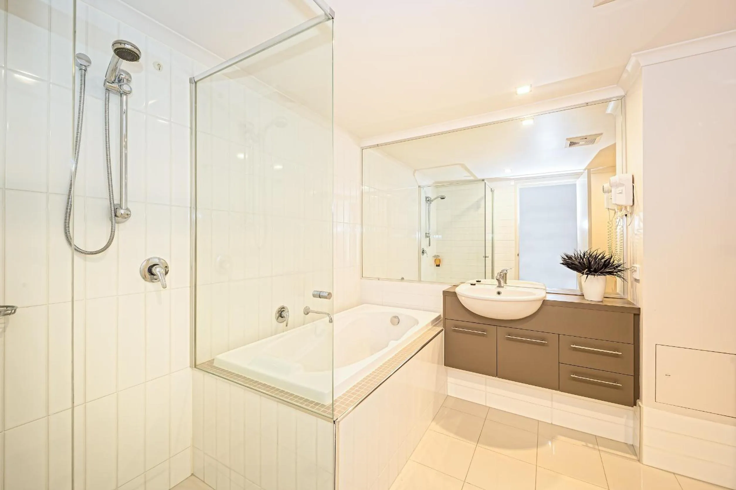 Bathroom in On the Bay Apartments