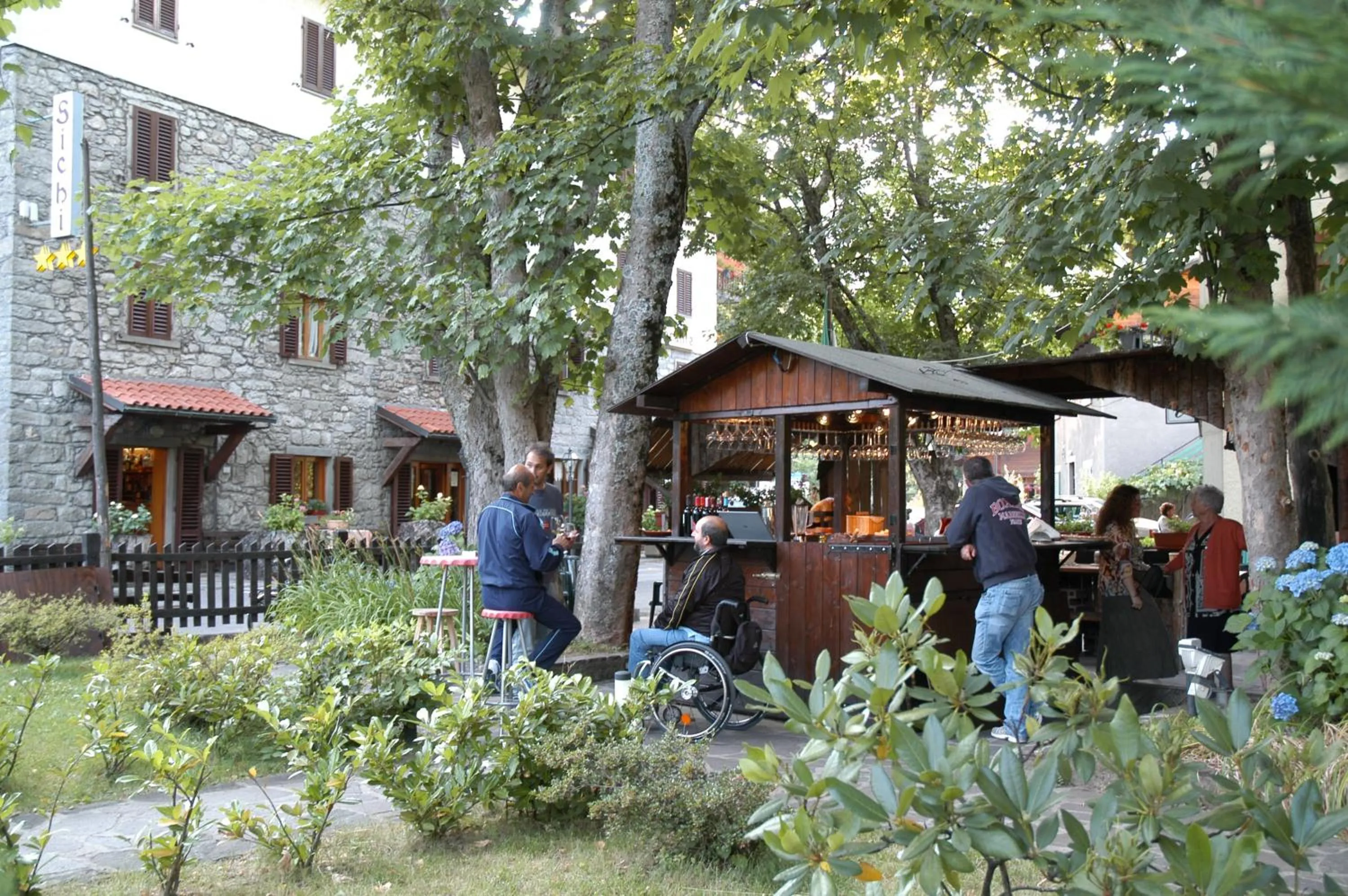 Patio in Albergo Sichi