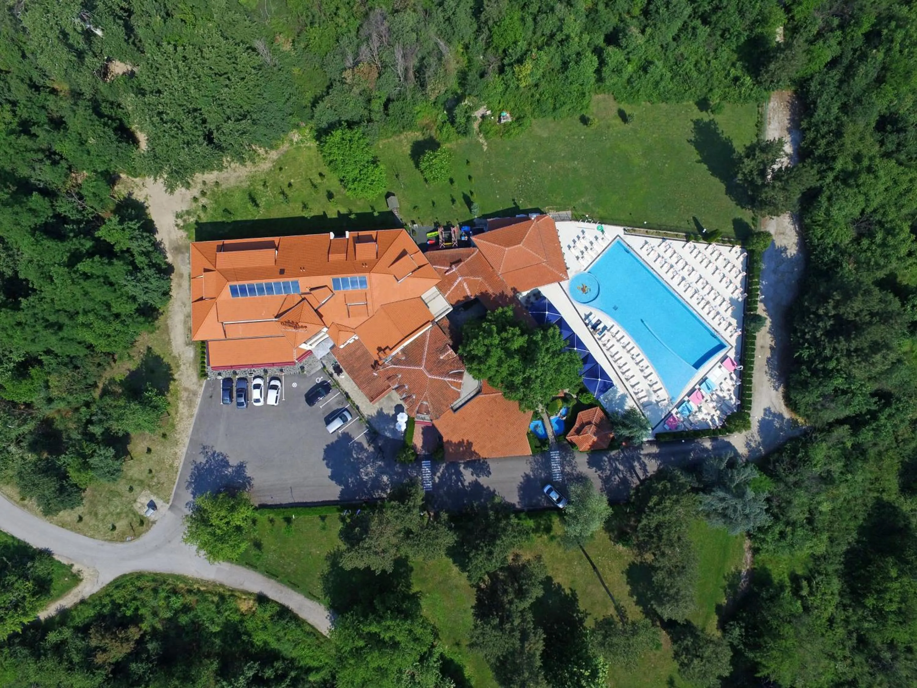 Bird's eye view in Hotel Ostrova