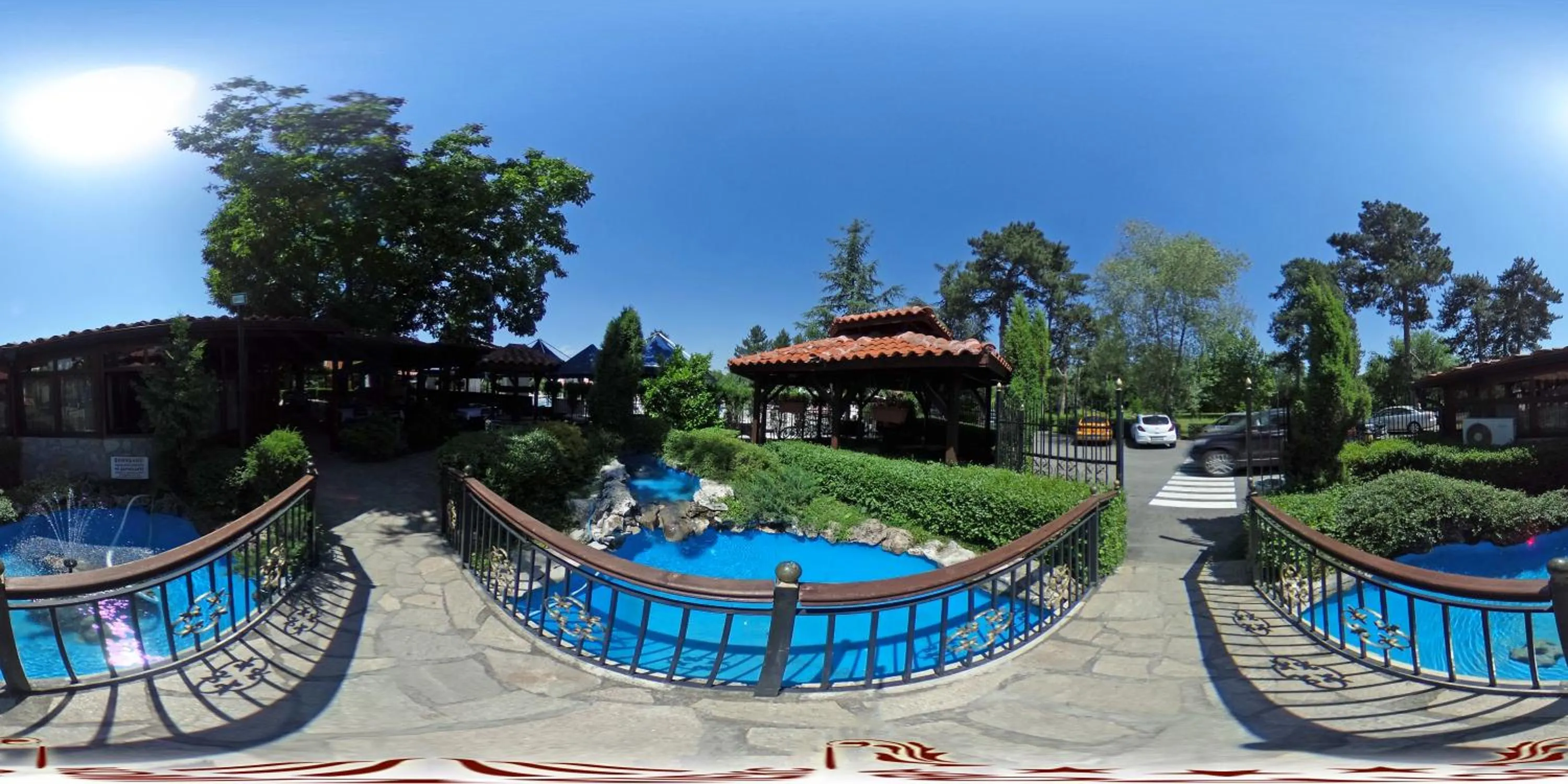 Pool view in Hotel Ostrova
