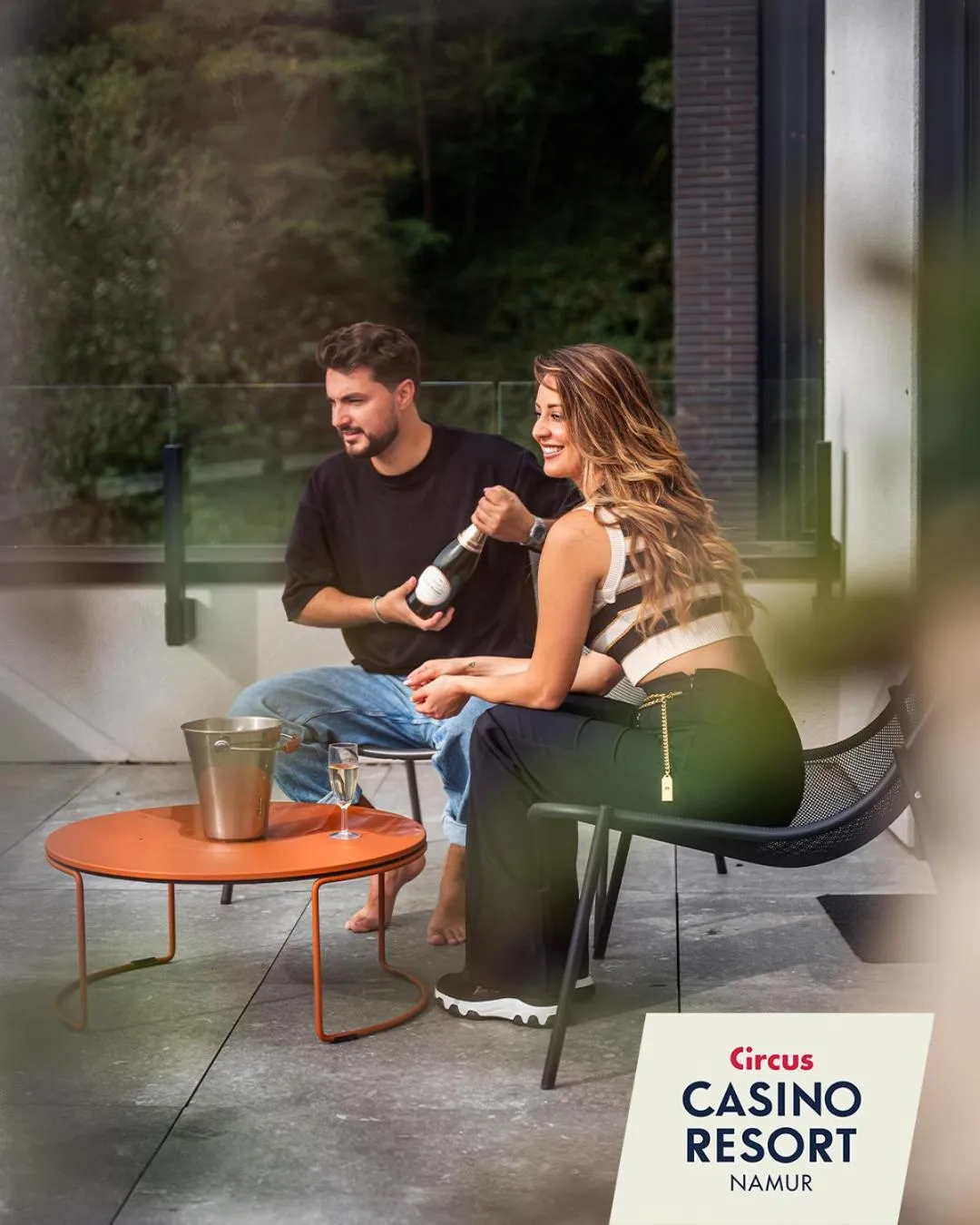 Patio in Mercure Namur Hotel