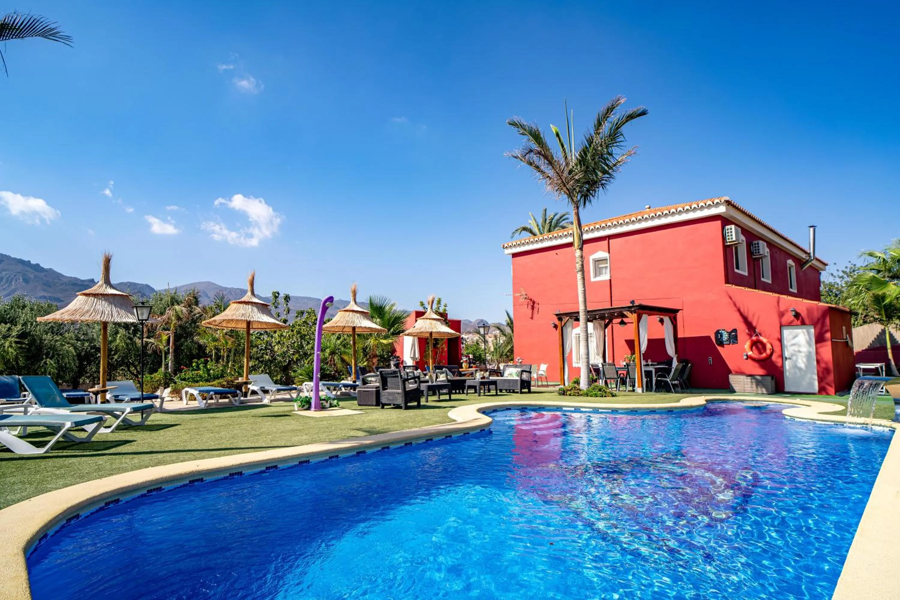 Pool view in Villa Adelina en Turre, Almería, Villa de lujo con piscina privada cerca de las playas de Mojácar