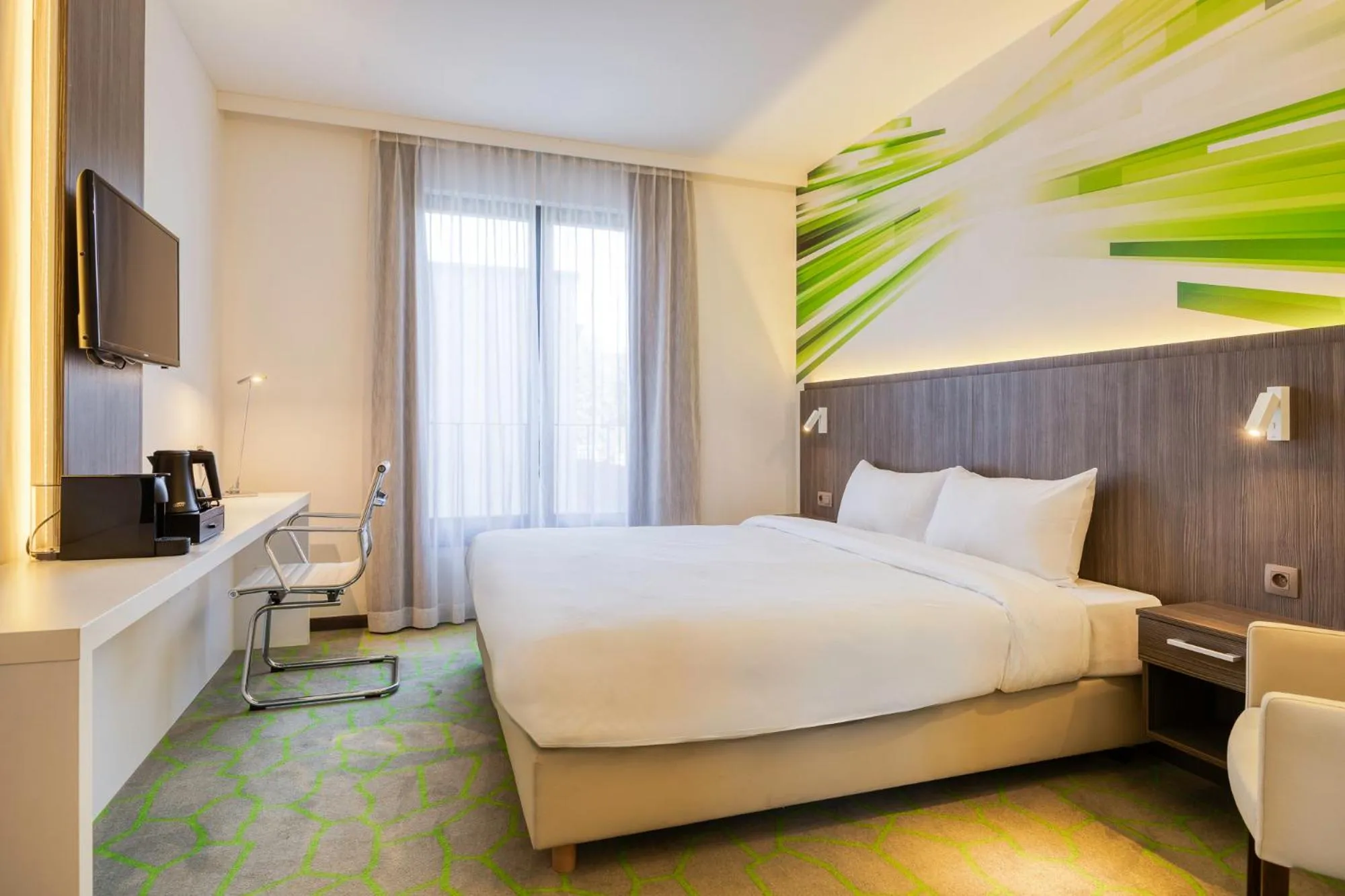 Bedroom, Bed in B&B HOTEL Mons Centre