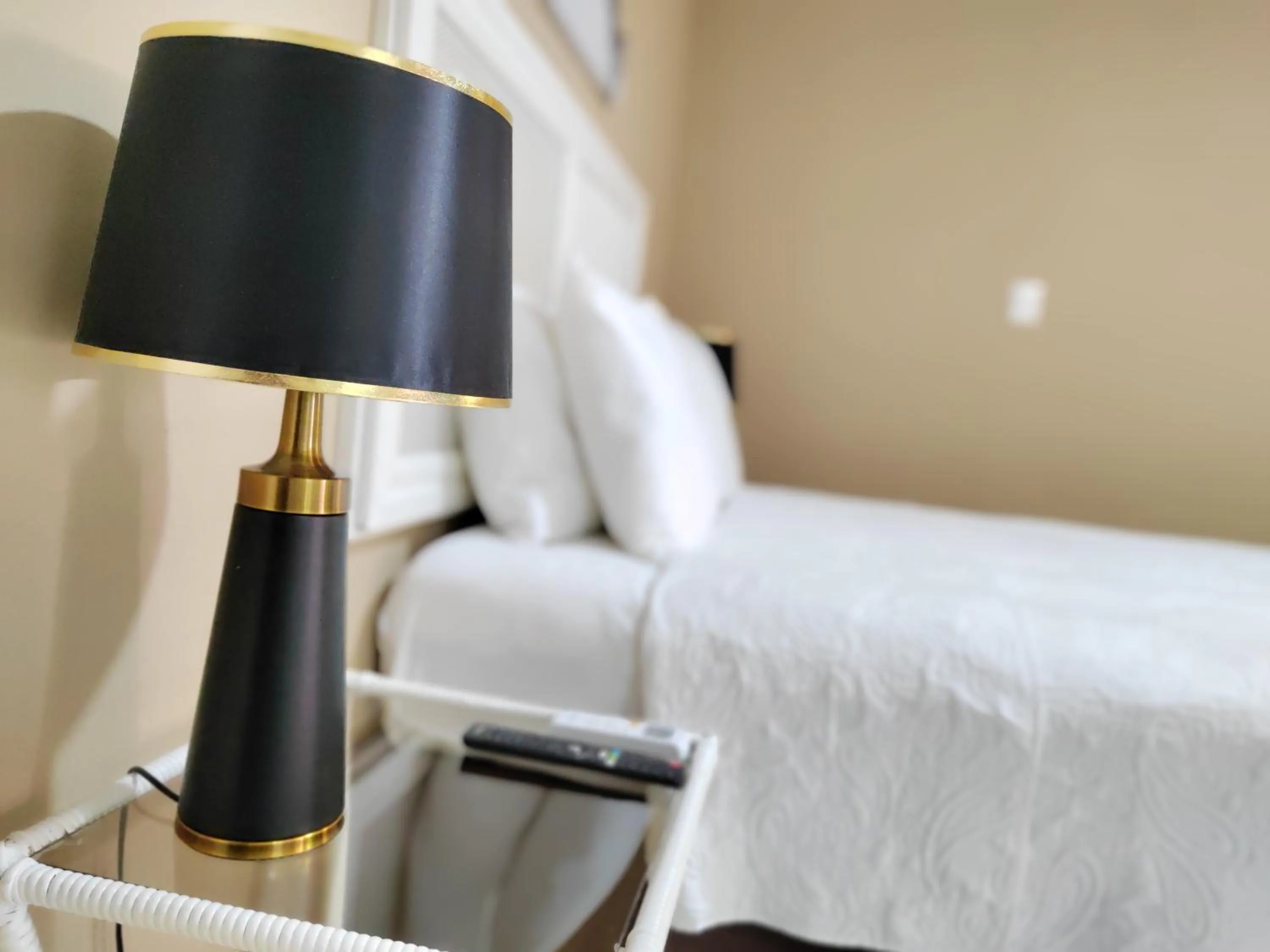 Bed in Hotel Bamboo Aeropuerto