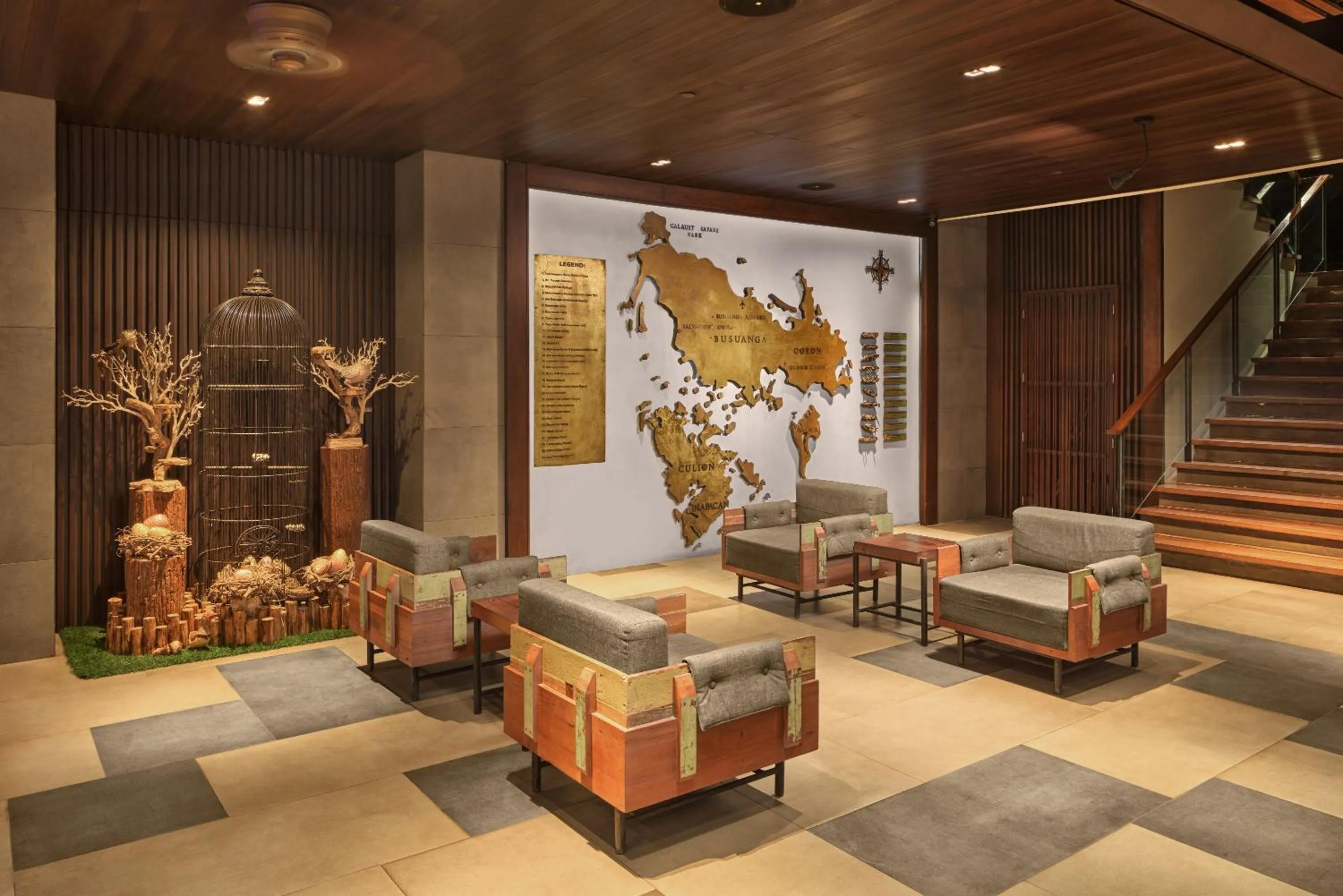 Seating area in Two Seasons Coron Bayside Hotel