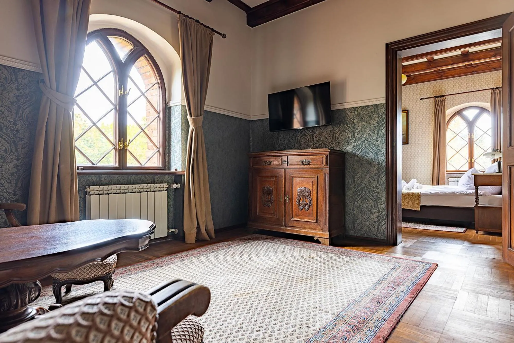 TV and multimedia, Bed in Zamek Rzucewo