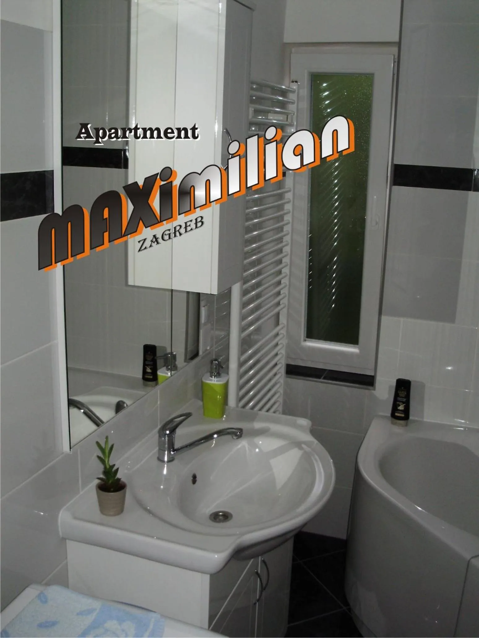 Bathroom in Apartment Maximilian-free parking!!!