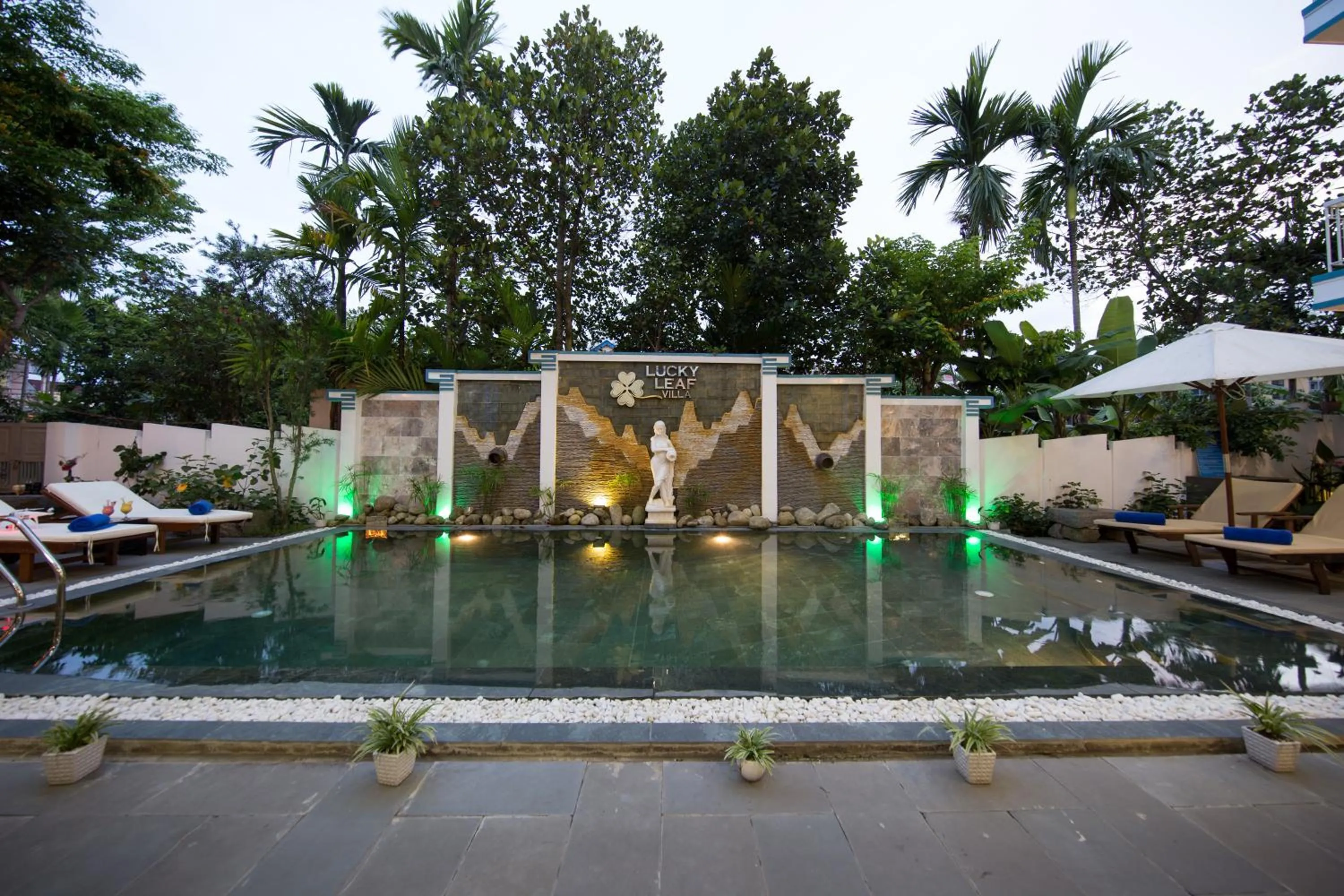 Pool view in Lucky Leaf Hoian Villa