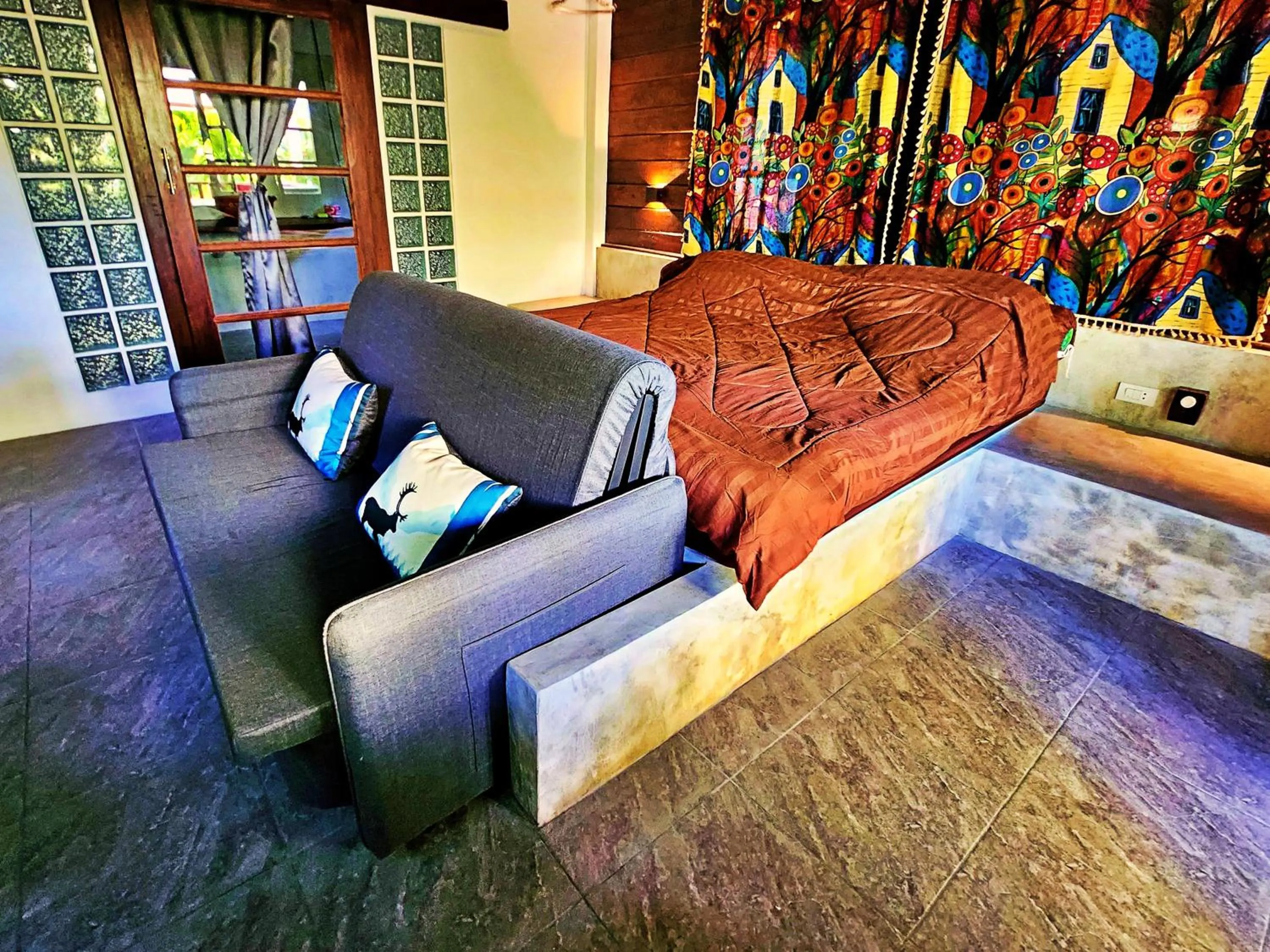 Bedroom in Flower Power Farm Village