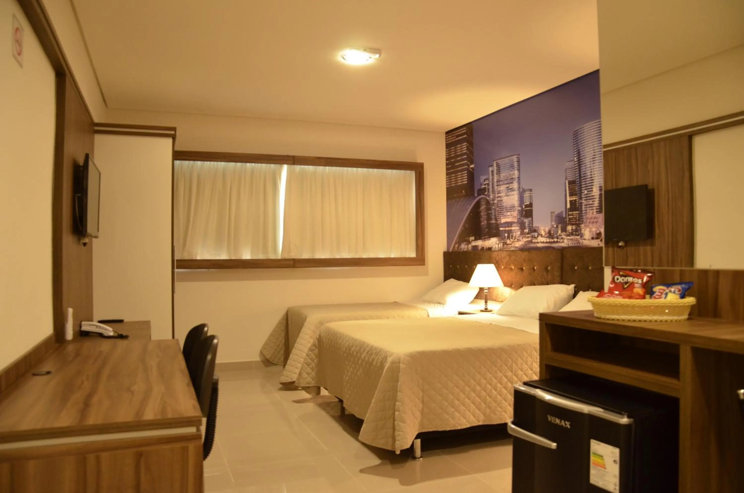 Dining area, Bed in Hotel Horto Plaza