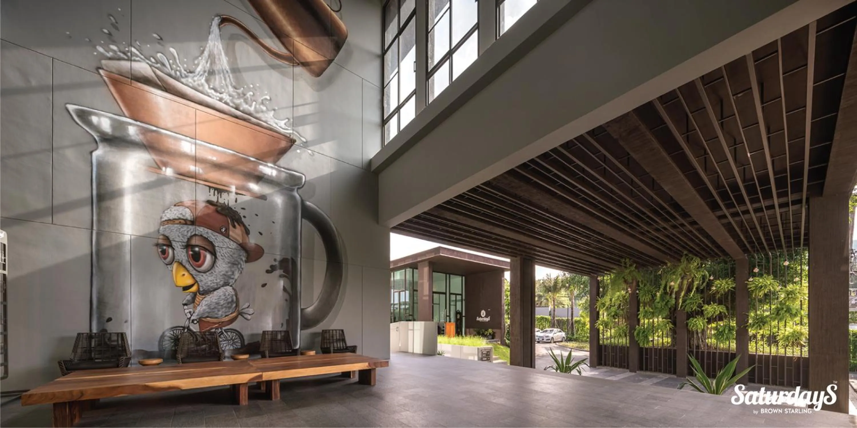 Lobby or reception in Saturdays Residence by Brown Starling