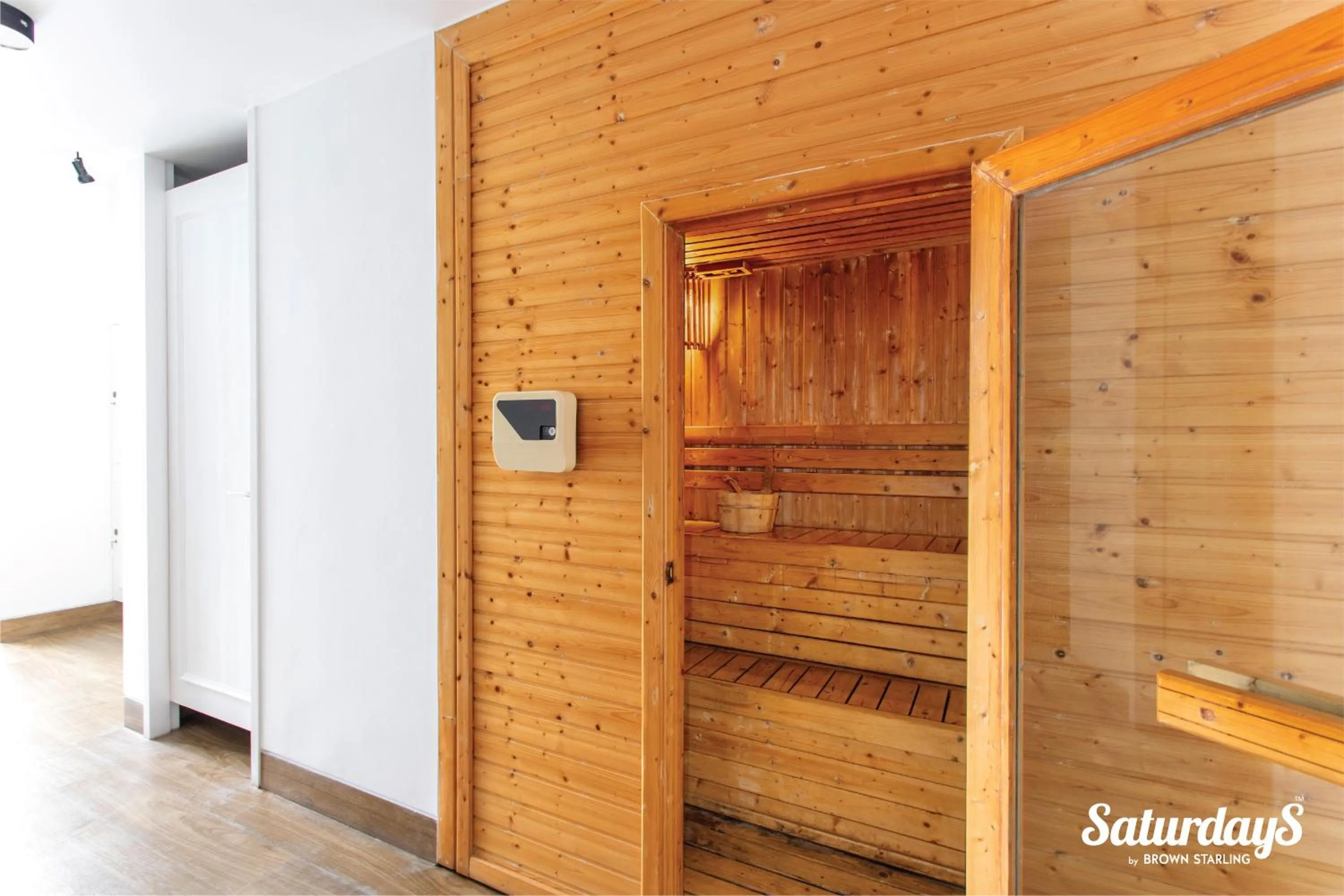 Sauna in Saturdays Residence by Brown Starling