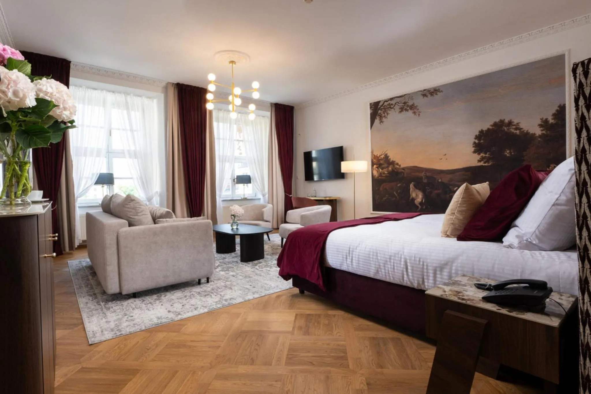 Bed in Hotel Palladian