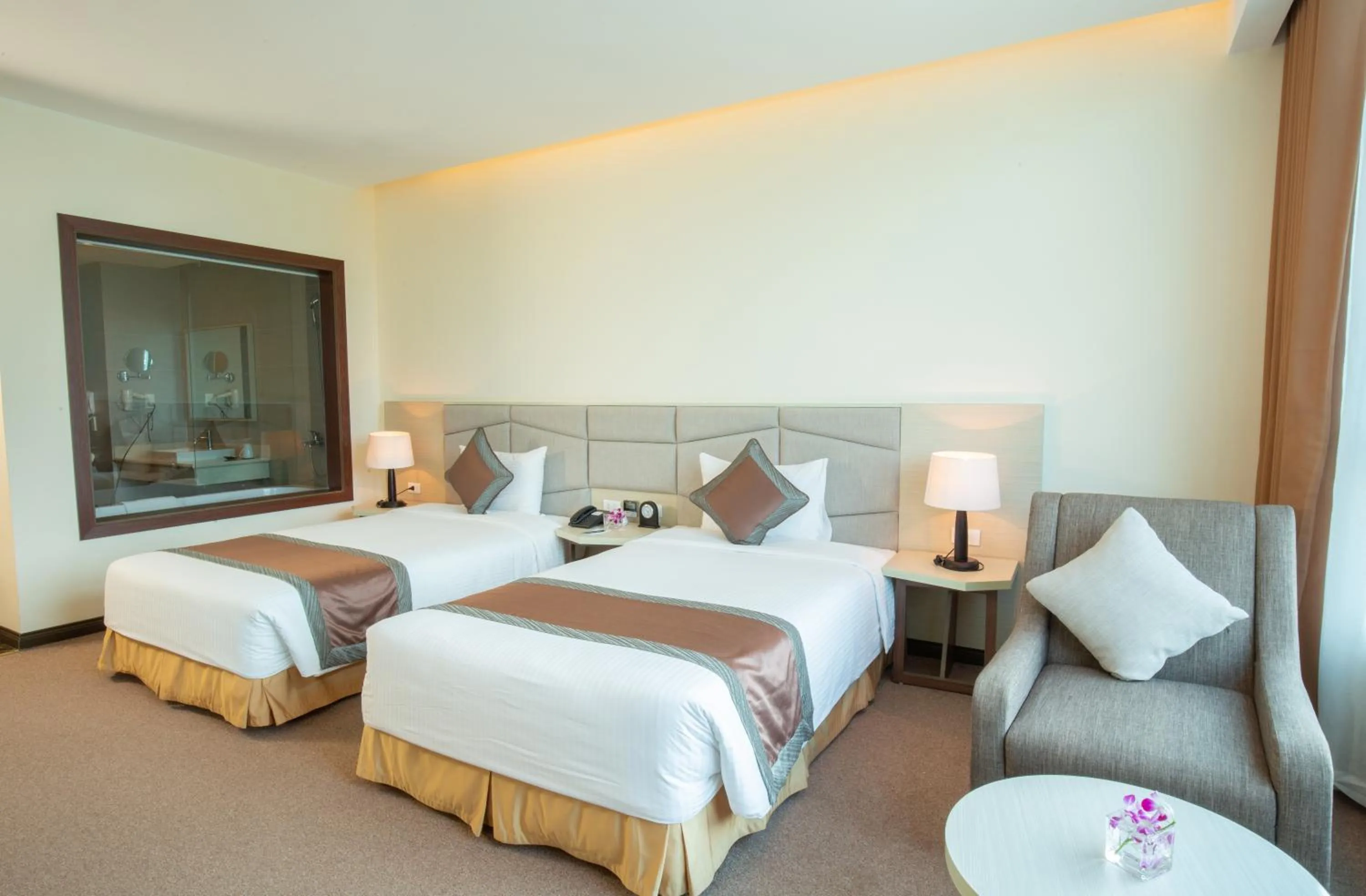 Bed in Muong Thanh Luxury Dien Lam