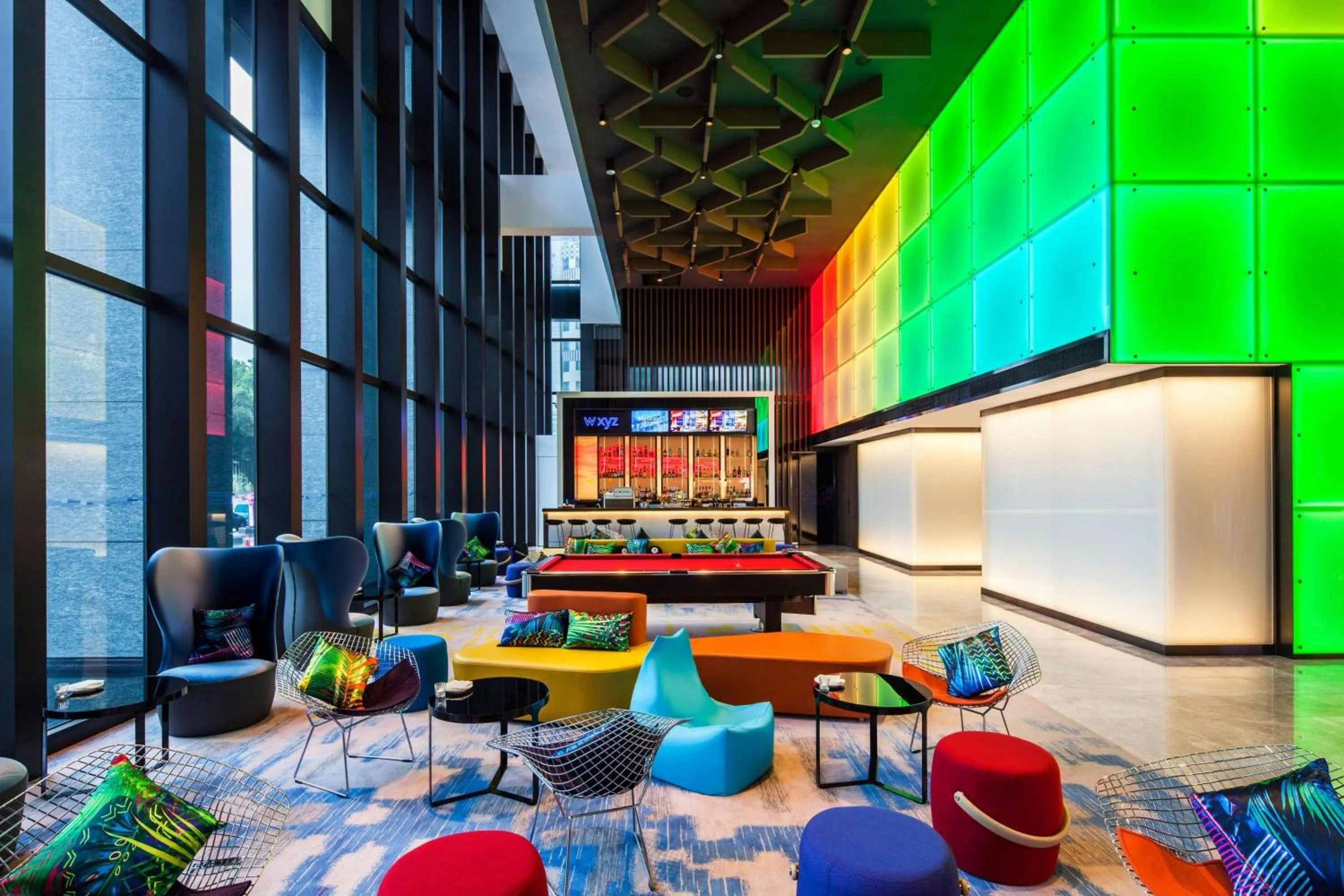 Lounge or bar in Aloft Taipei Beitou