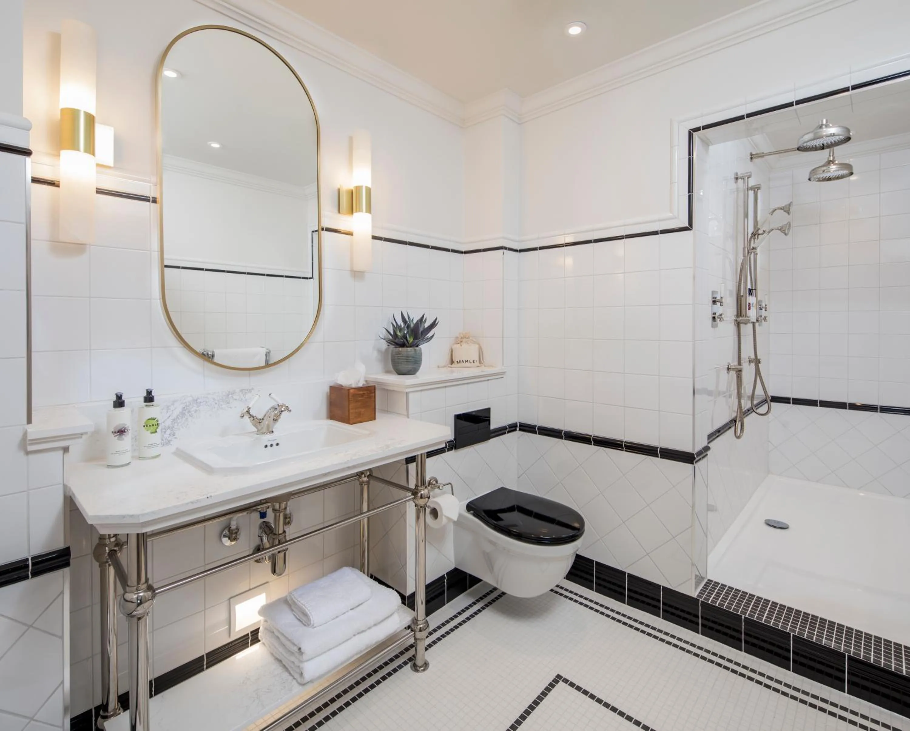 Shower in The White Horses by Everly Hotels Collection