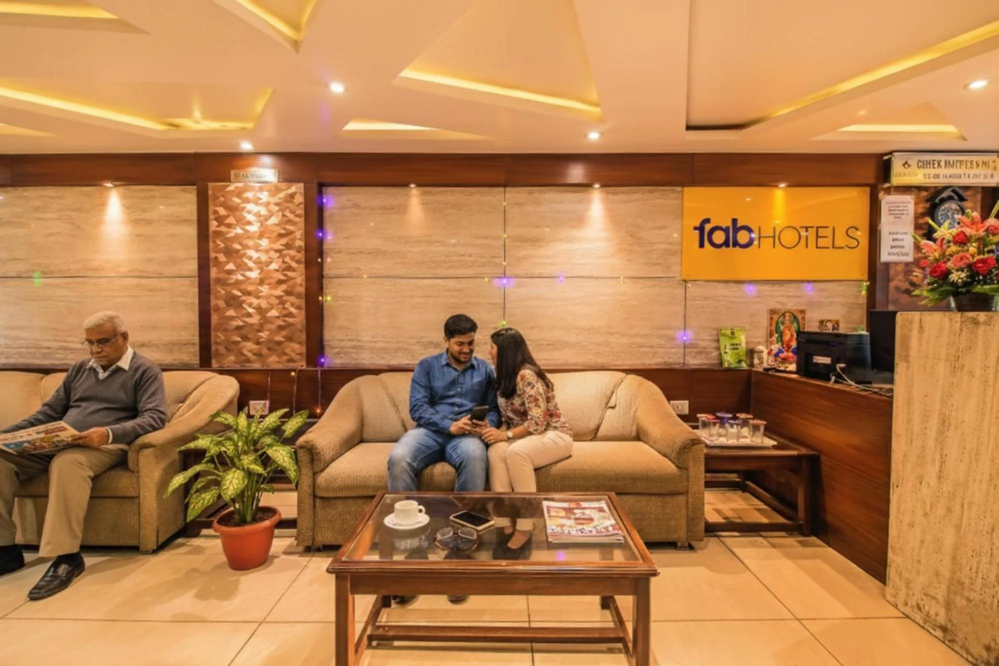 Lobby or reception in FabHotel Prime President- Bhopal Railway Station