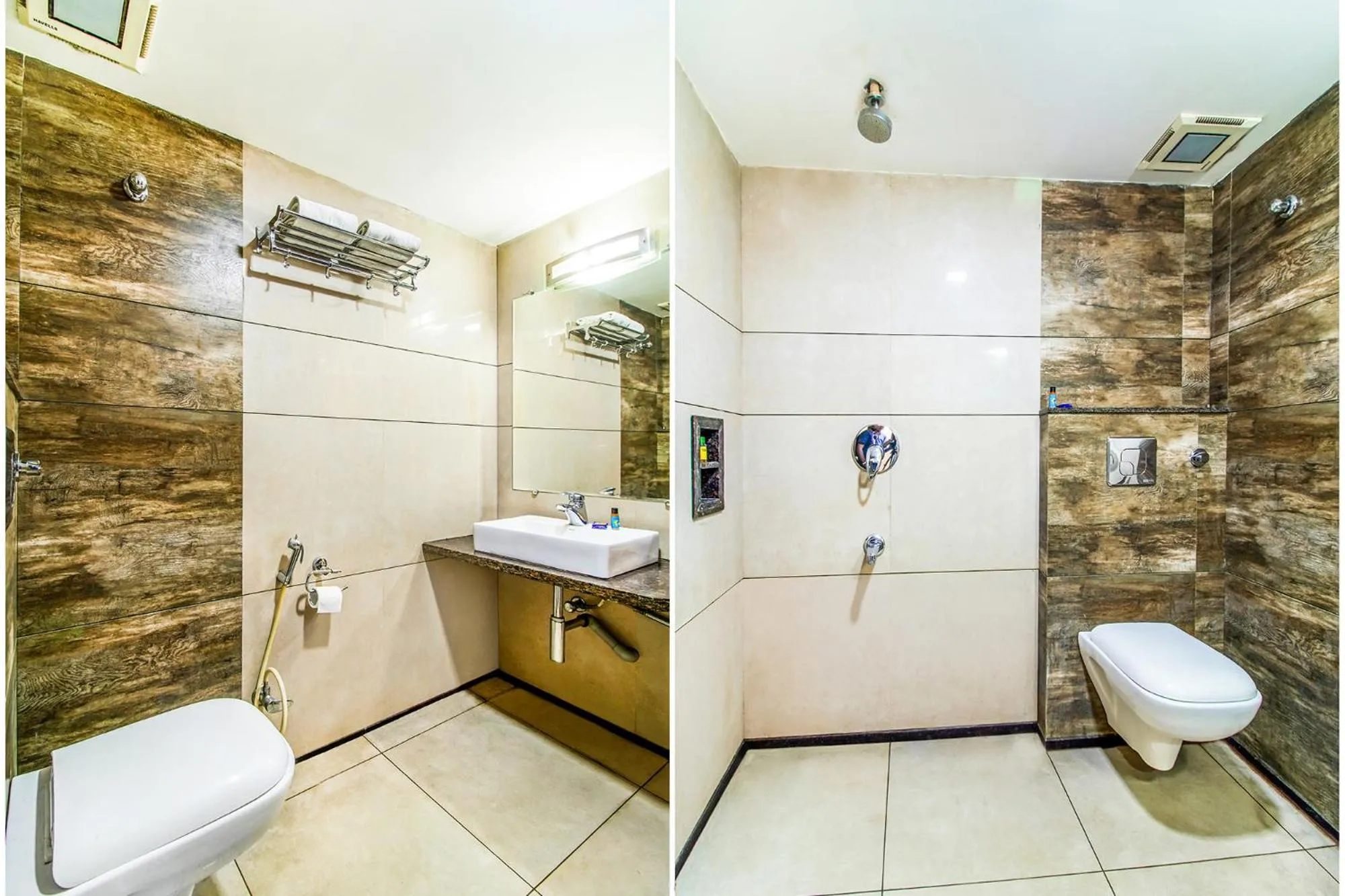 Toilet in FabHotel Prime President- Bhopal Railway Station