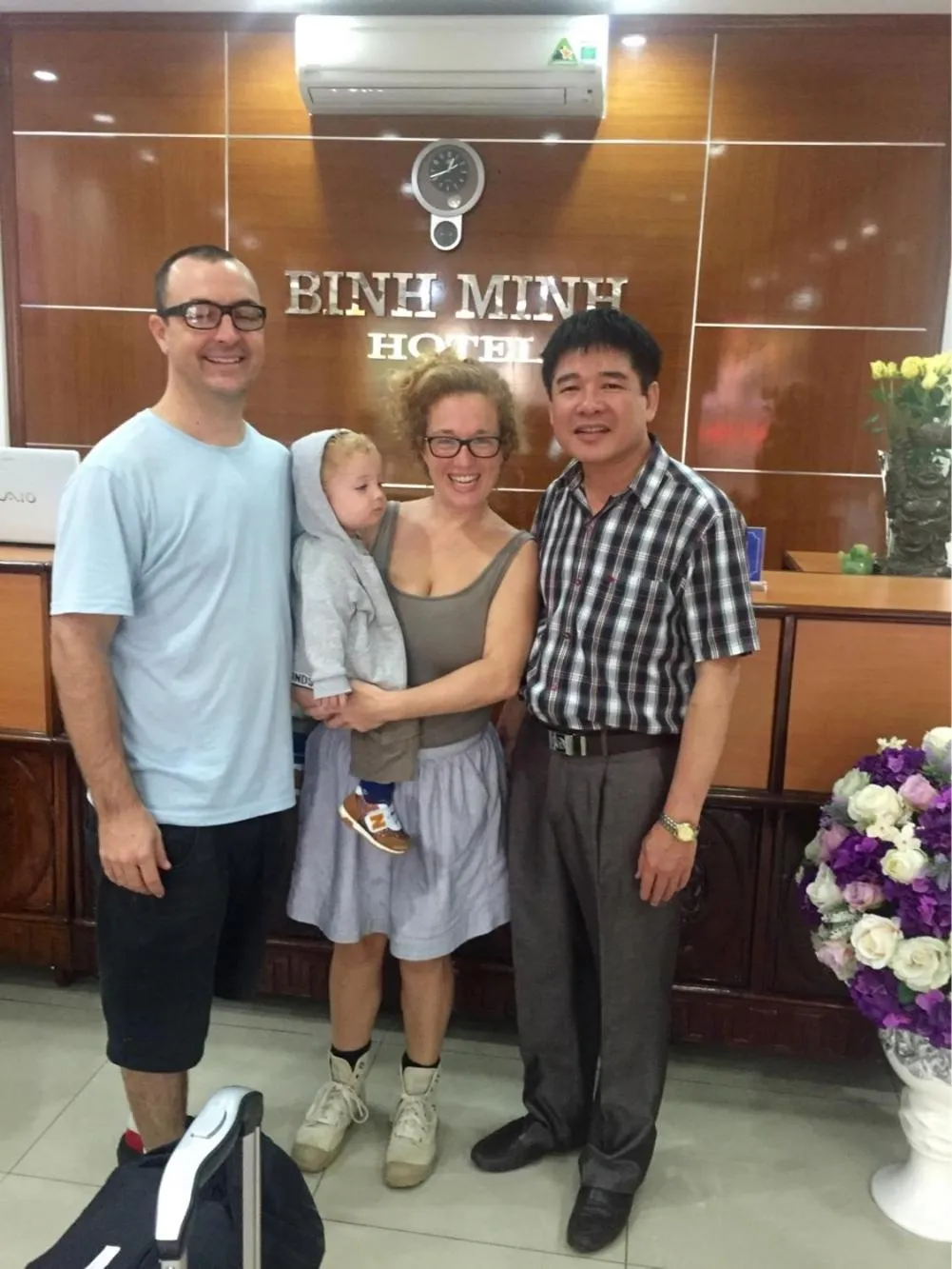 Family in Binh Minh Hotel