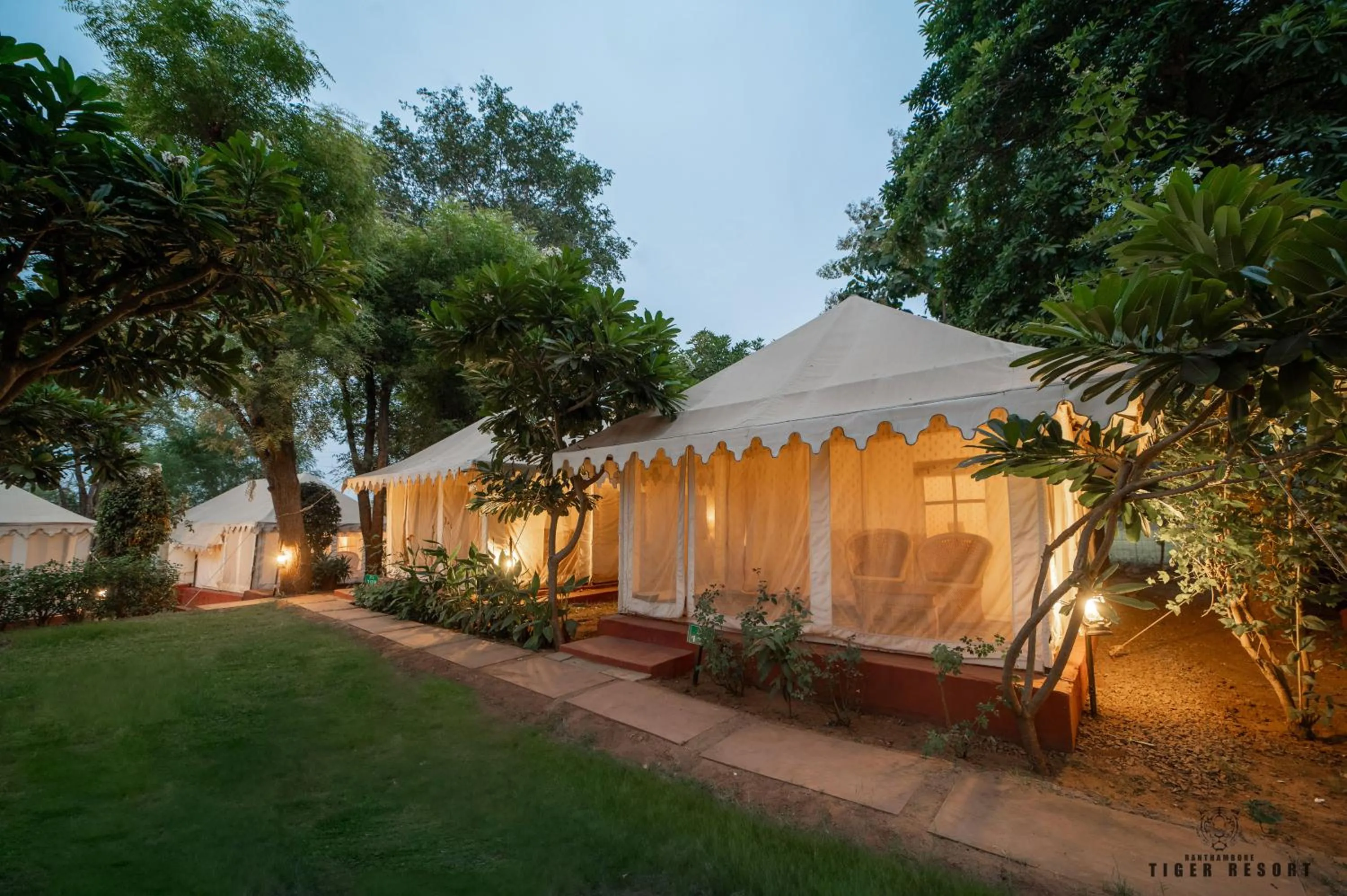 Garden view in Ranthambore Tiger Resort