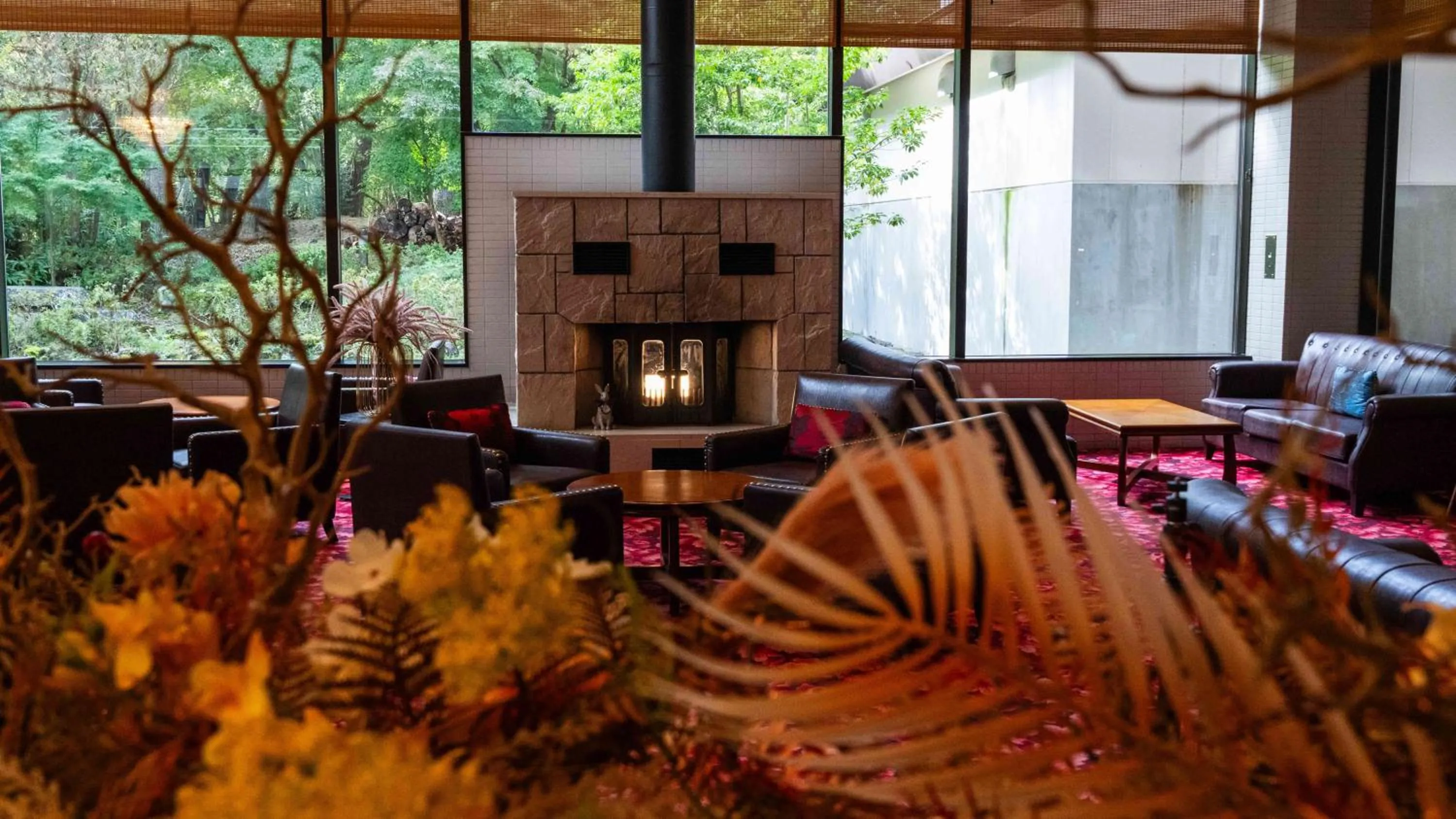 Seating area in Motosu Phoenix Hotel