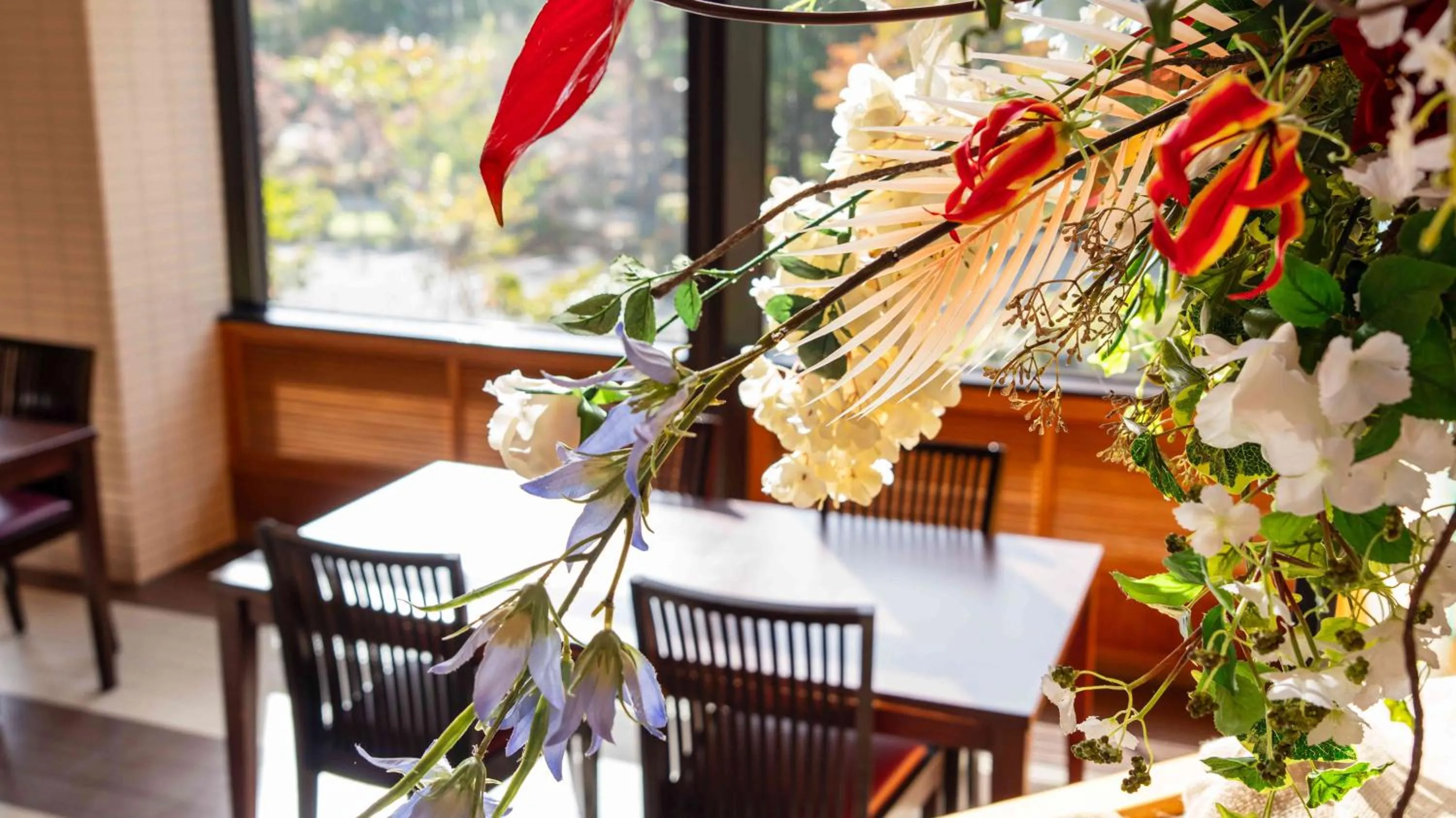 Dining area in Motosu Phoenix Hotel