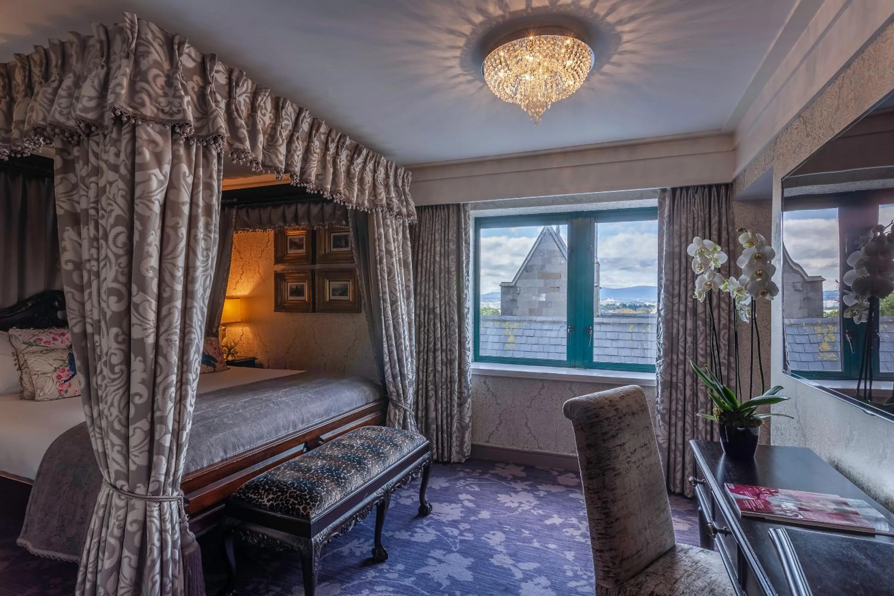 Photo of the whole room, Bed in Clontarf Castle Hotel