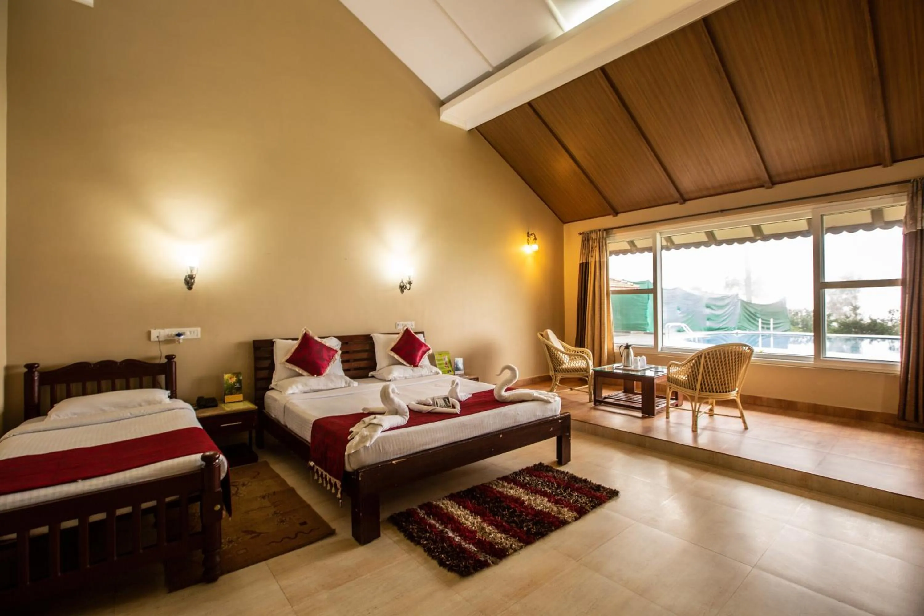 Bed in KSTDC Hotel Mayura Valley View Madikeri