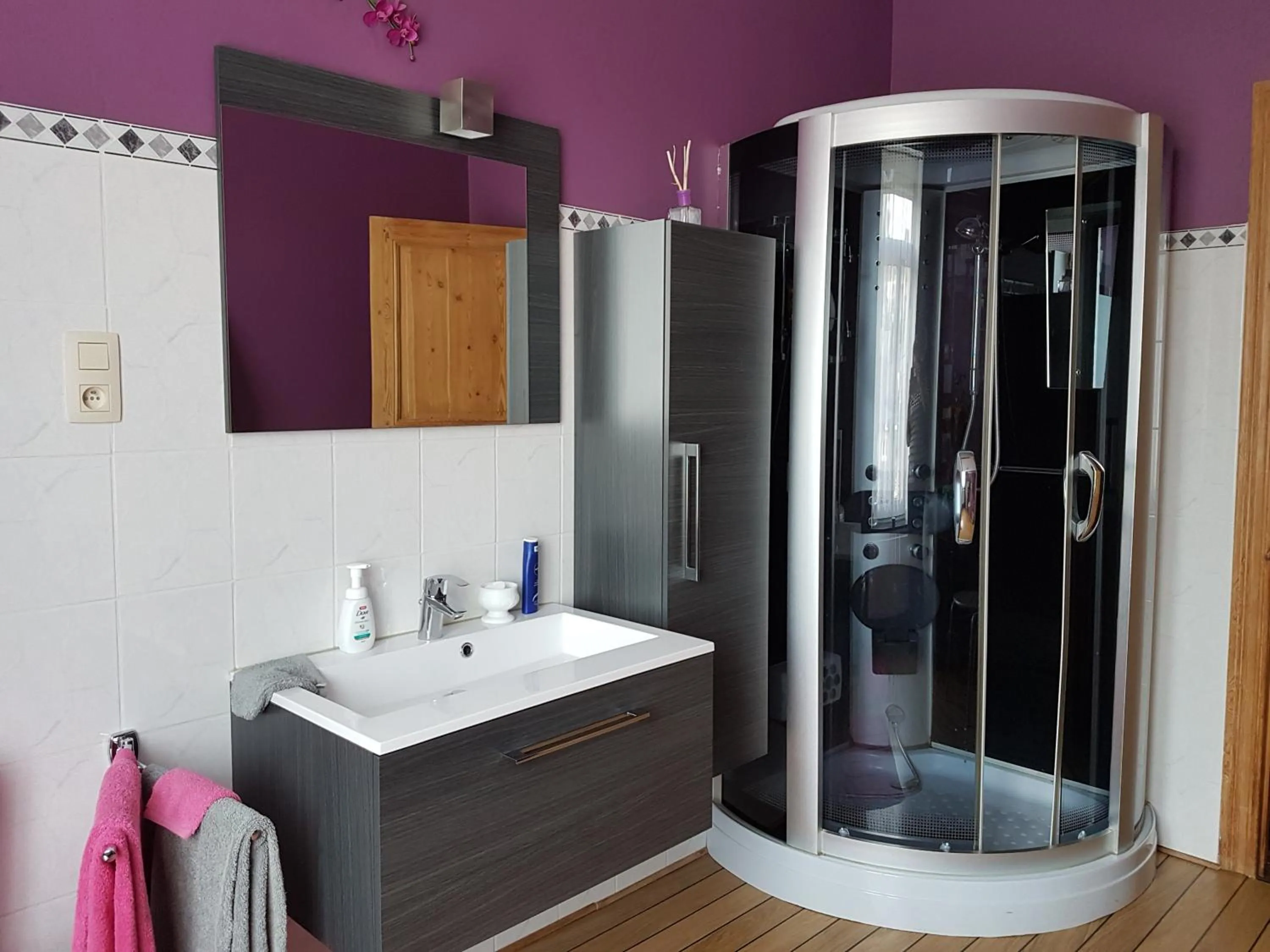 Bathroom in B&B Au Jardin Fleuri