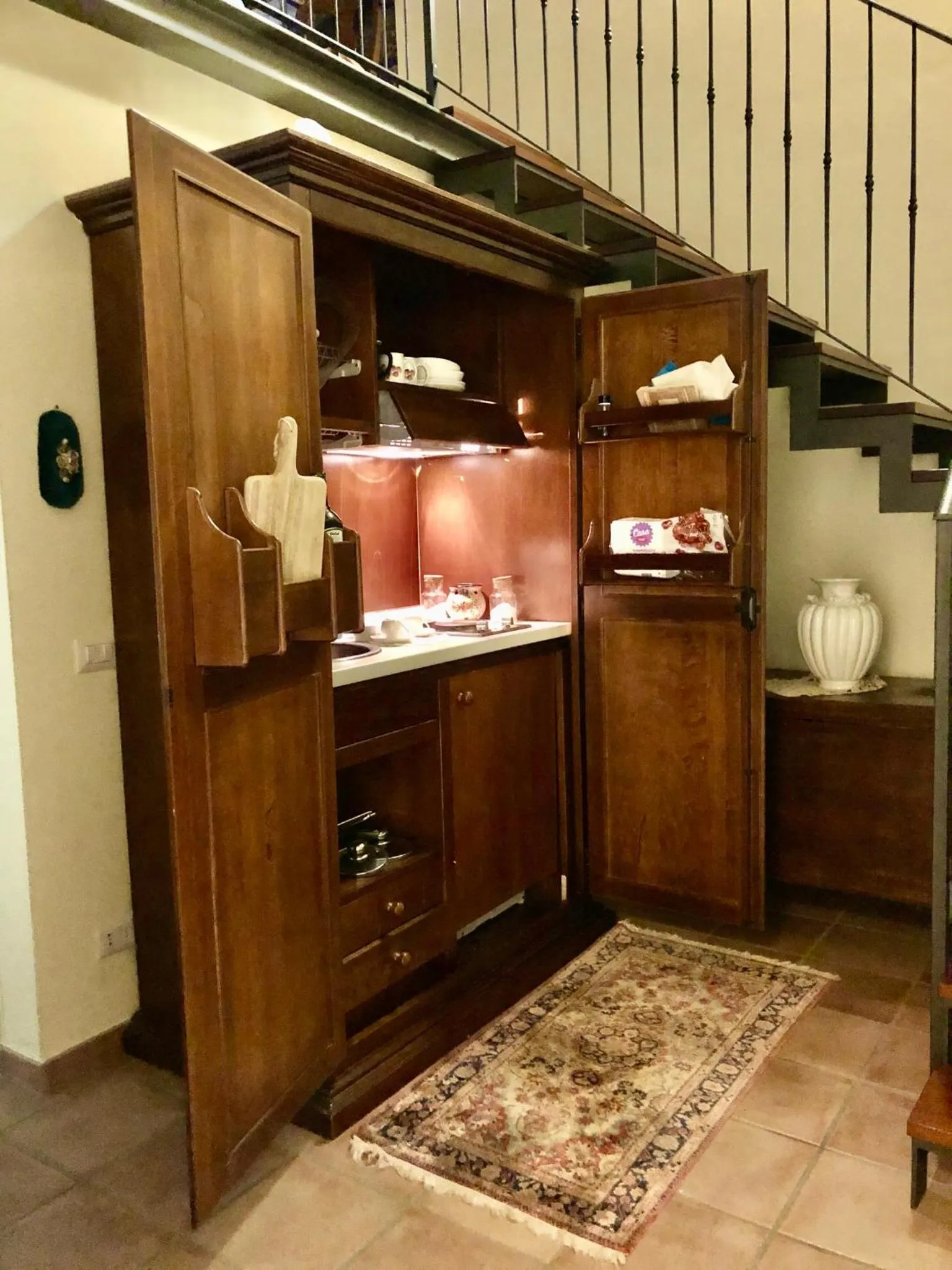 Kitchen or kitchenette in La Locanda nel vento