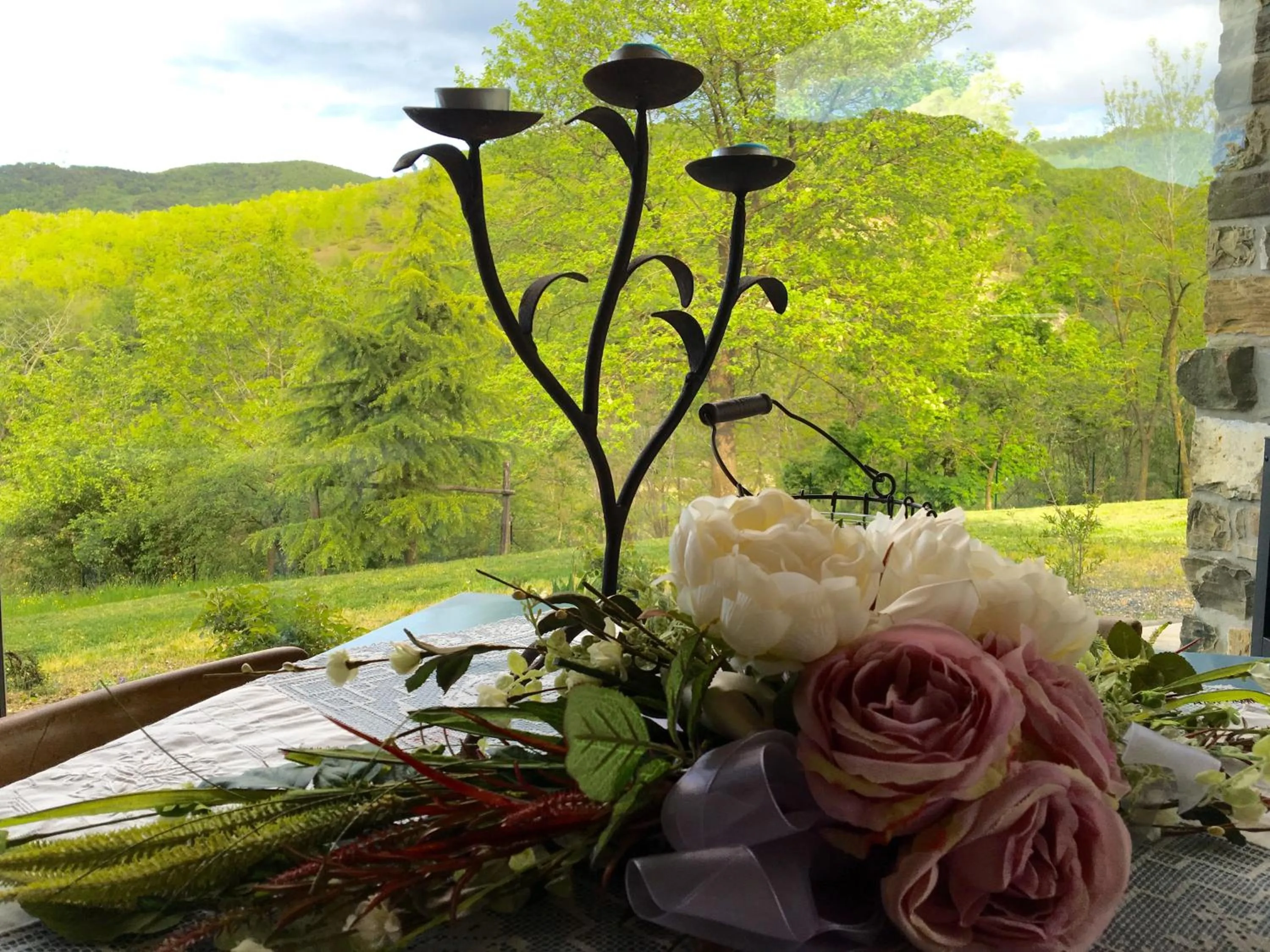 Garden view in La Locanda nel vento