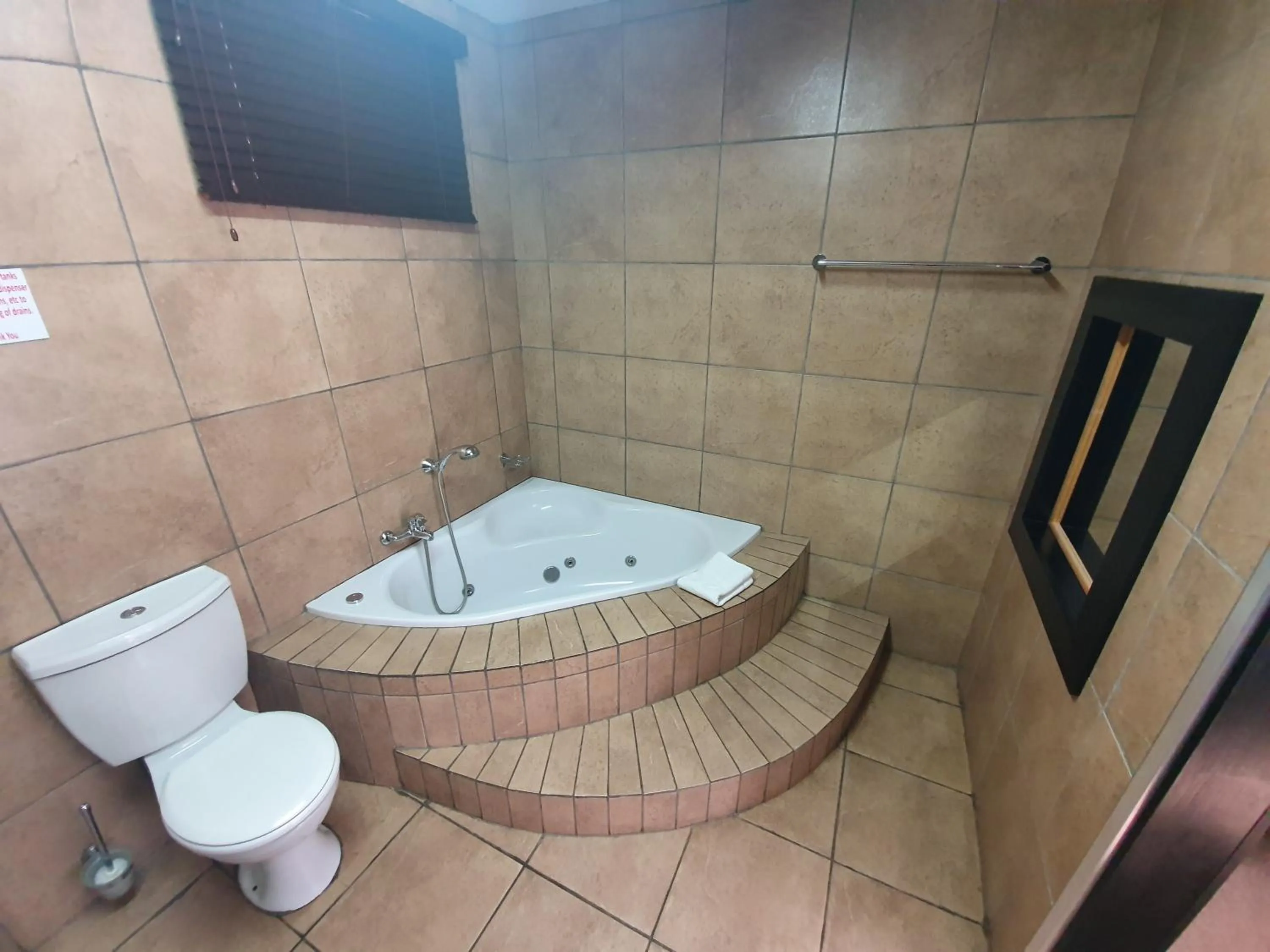 Toilet in Leach Lodge