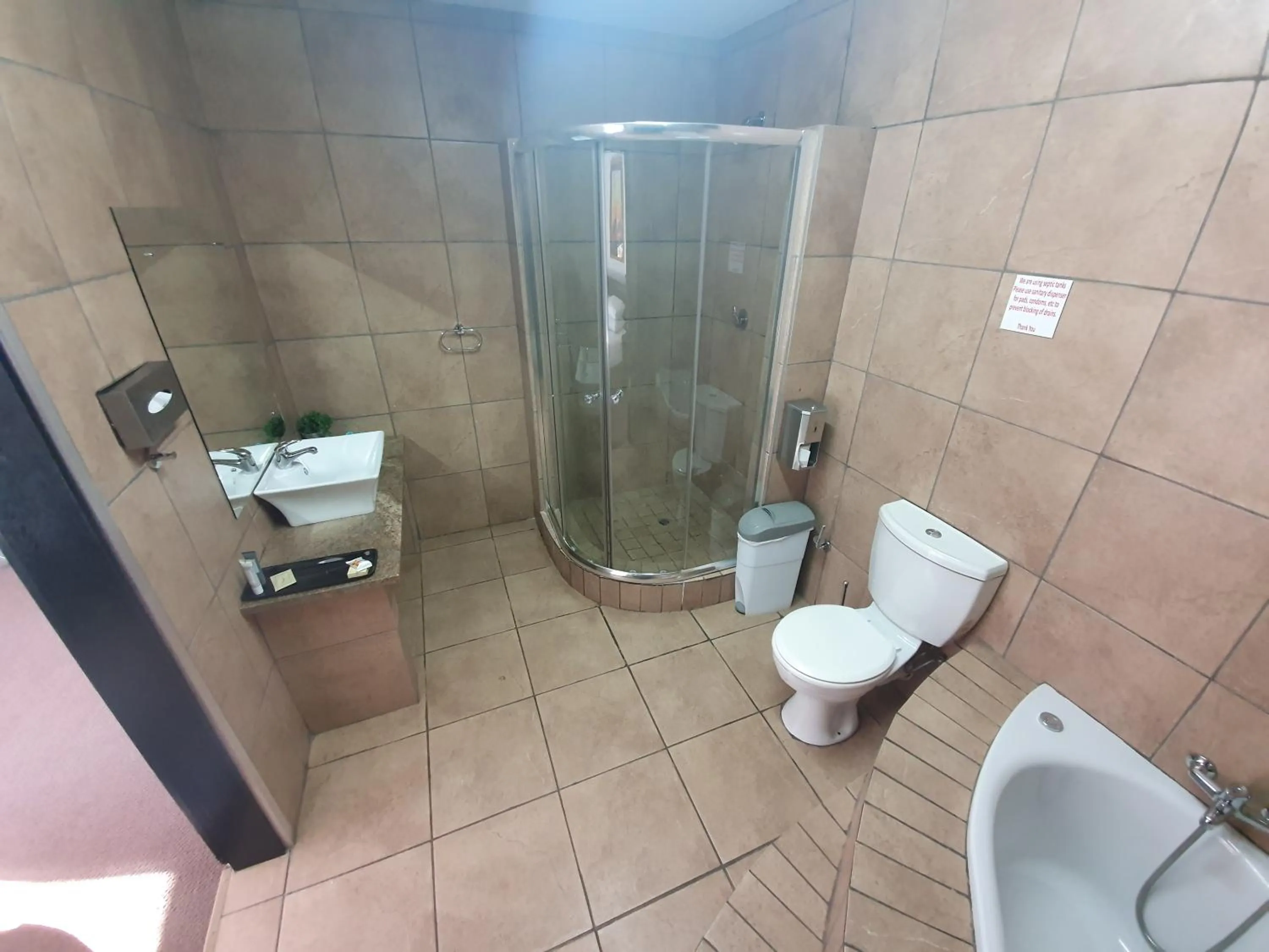 Shower in Leach Lodge