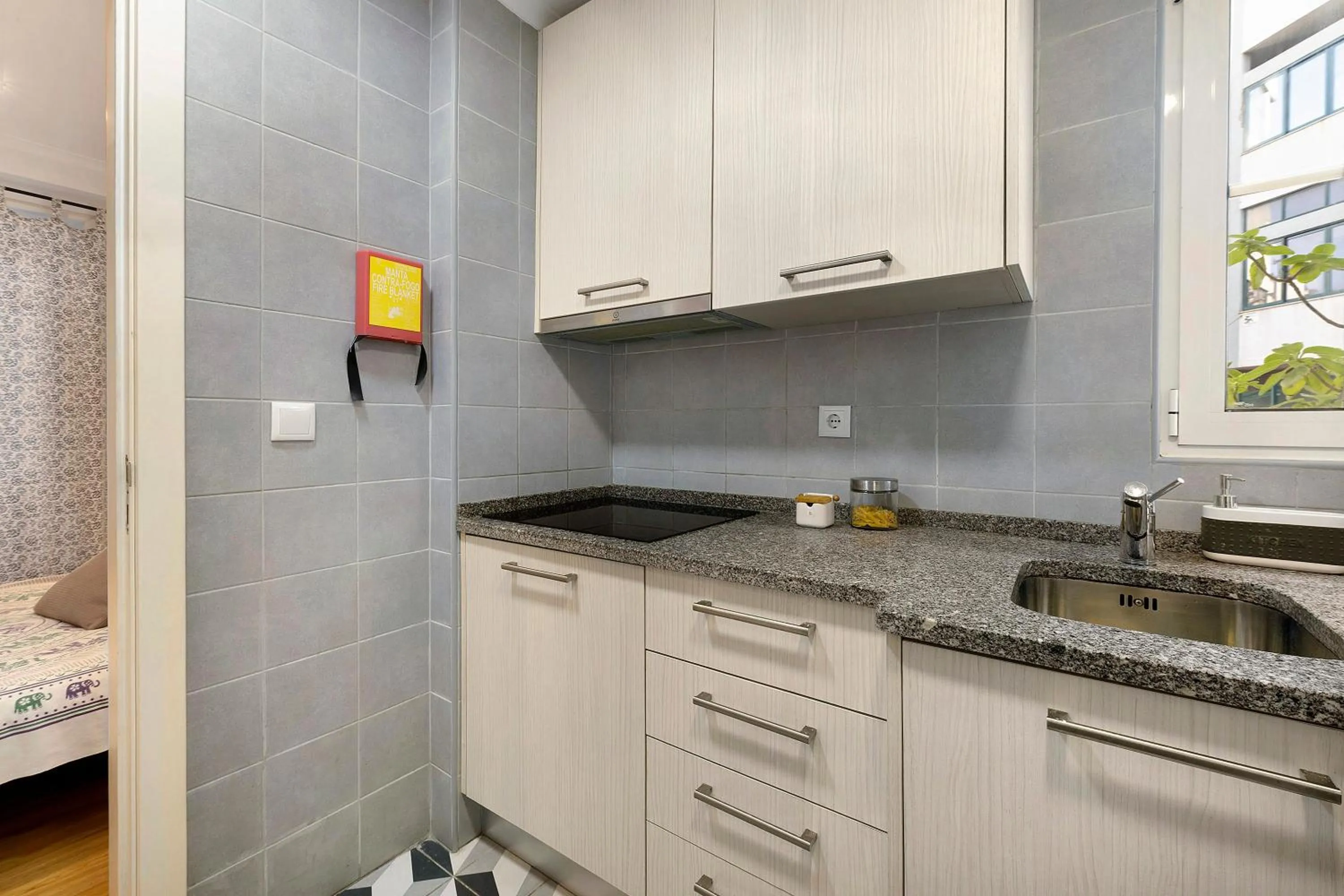 Kitchen or kitchenette in Apartamento Sapato
