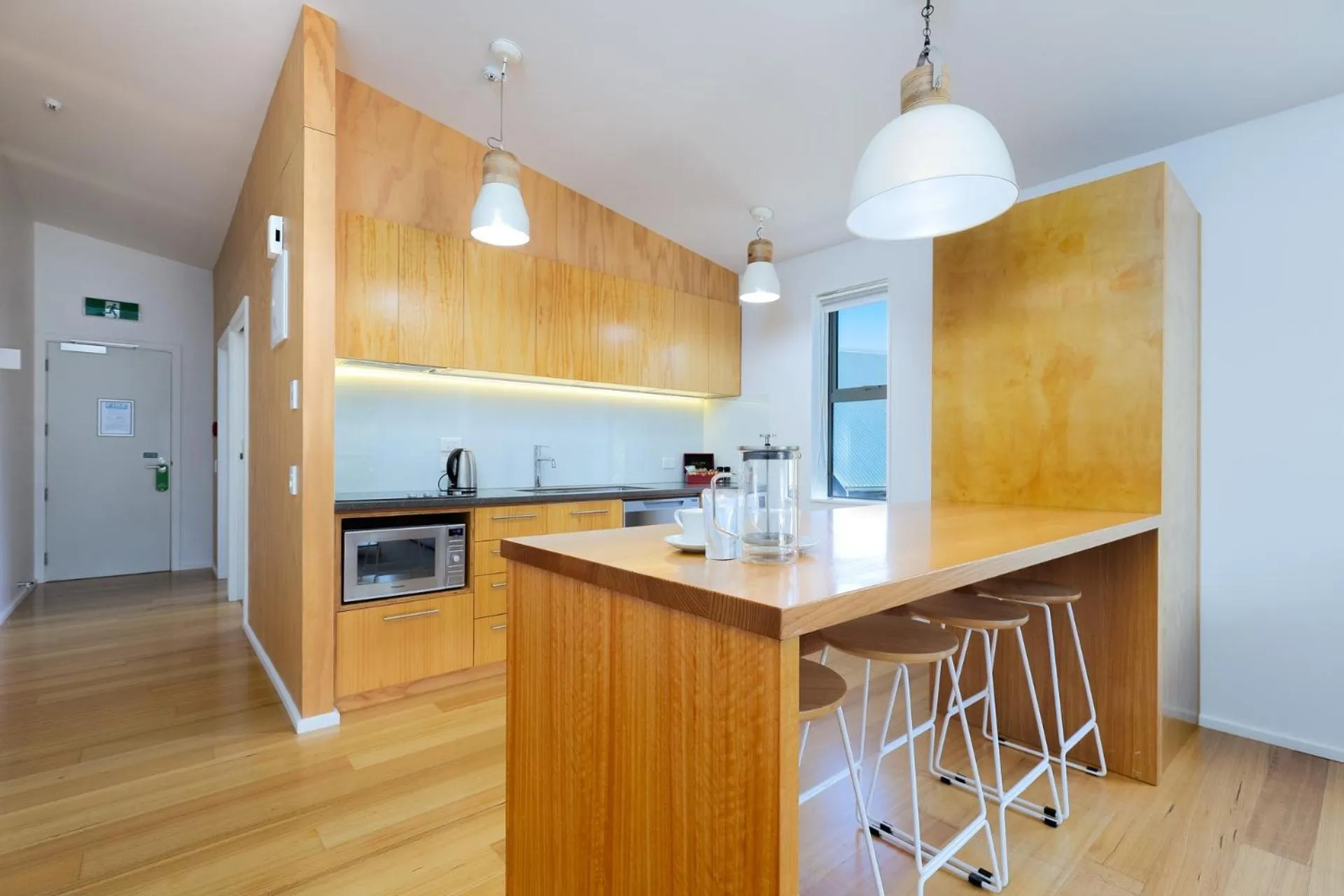 Kitchen or kitchenette in Kaiteriteri Recreation Reserve Apartments