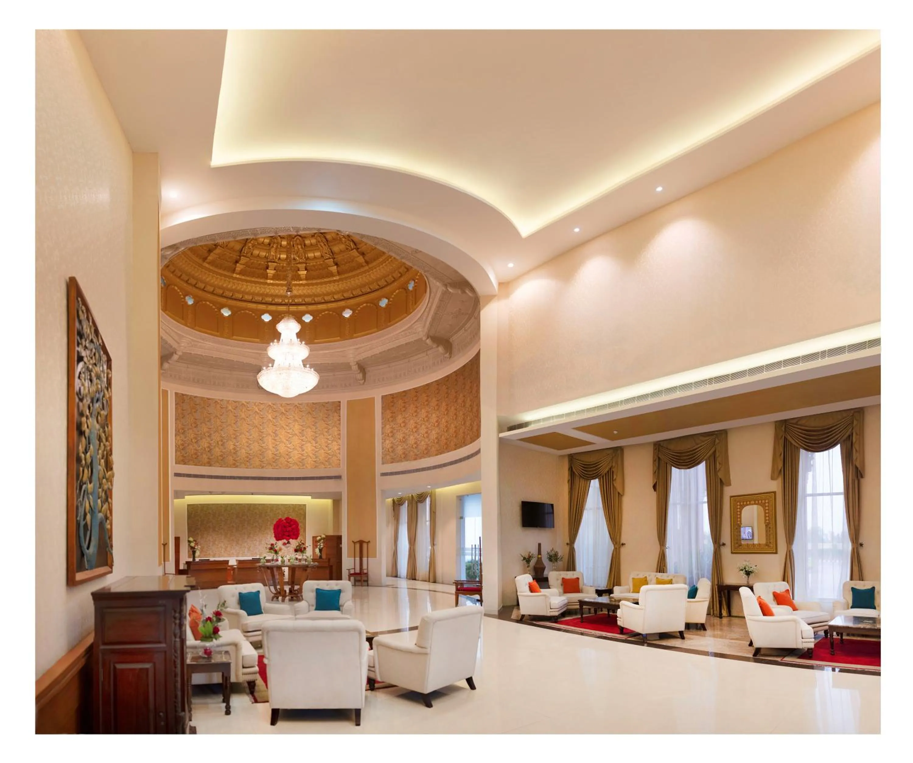 Lobby or reception in Orchha Palace and Convention Centre