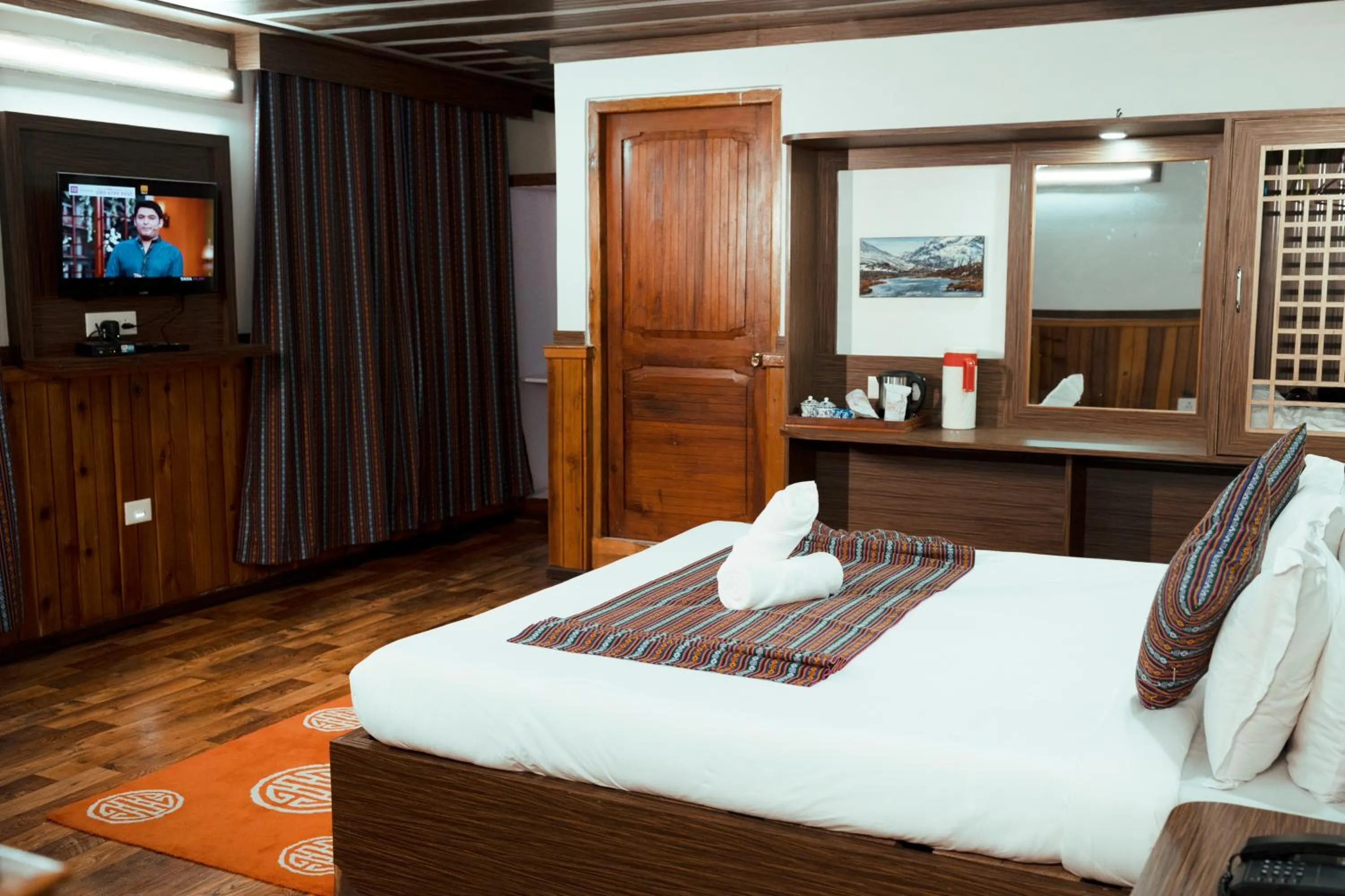 Bed in Yangthang Dzimkha Resort