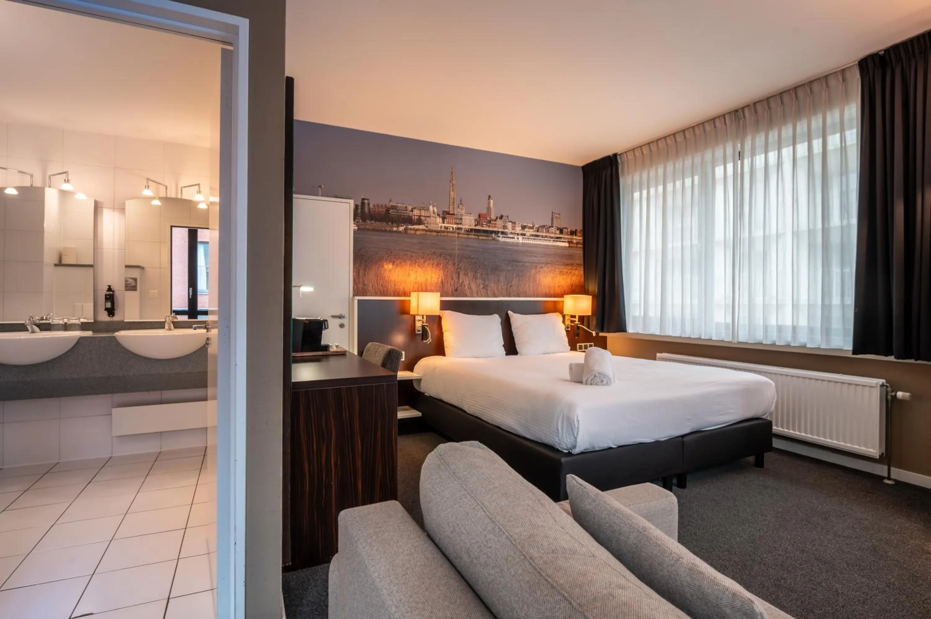 Bed in Hotel Docklands Antwerpen
