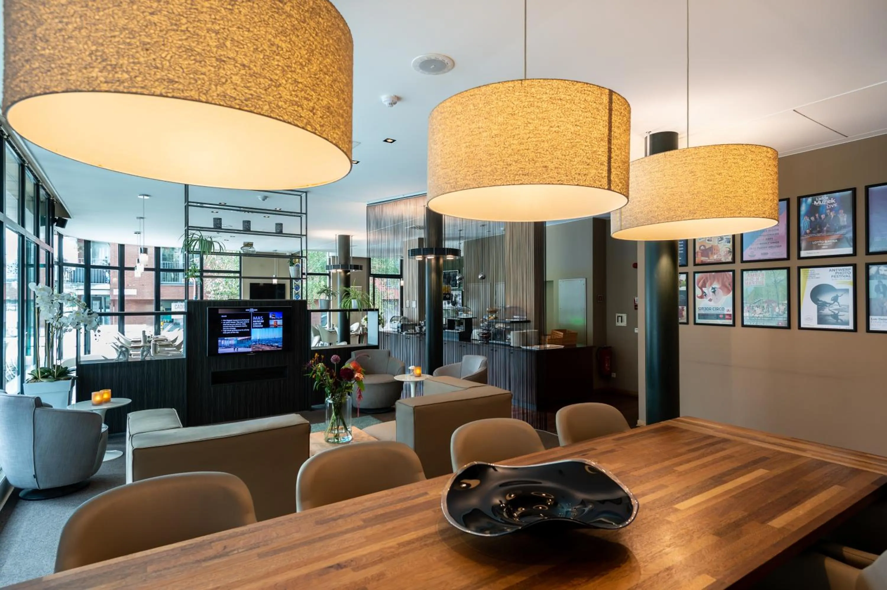 Lobby or reception in Hotel Docklands Antwerpen