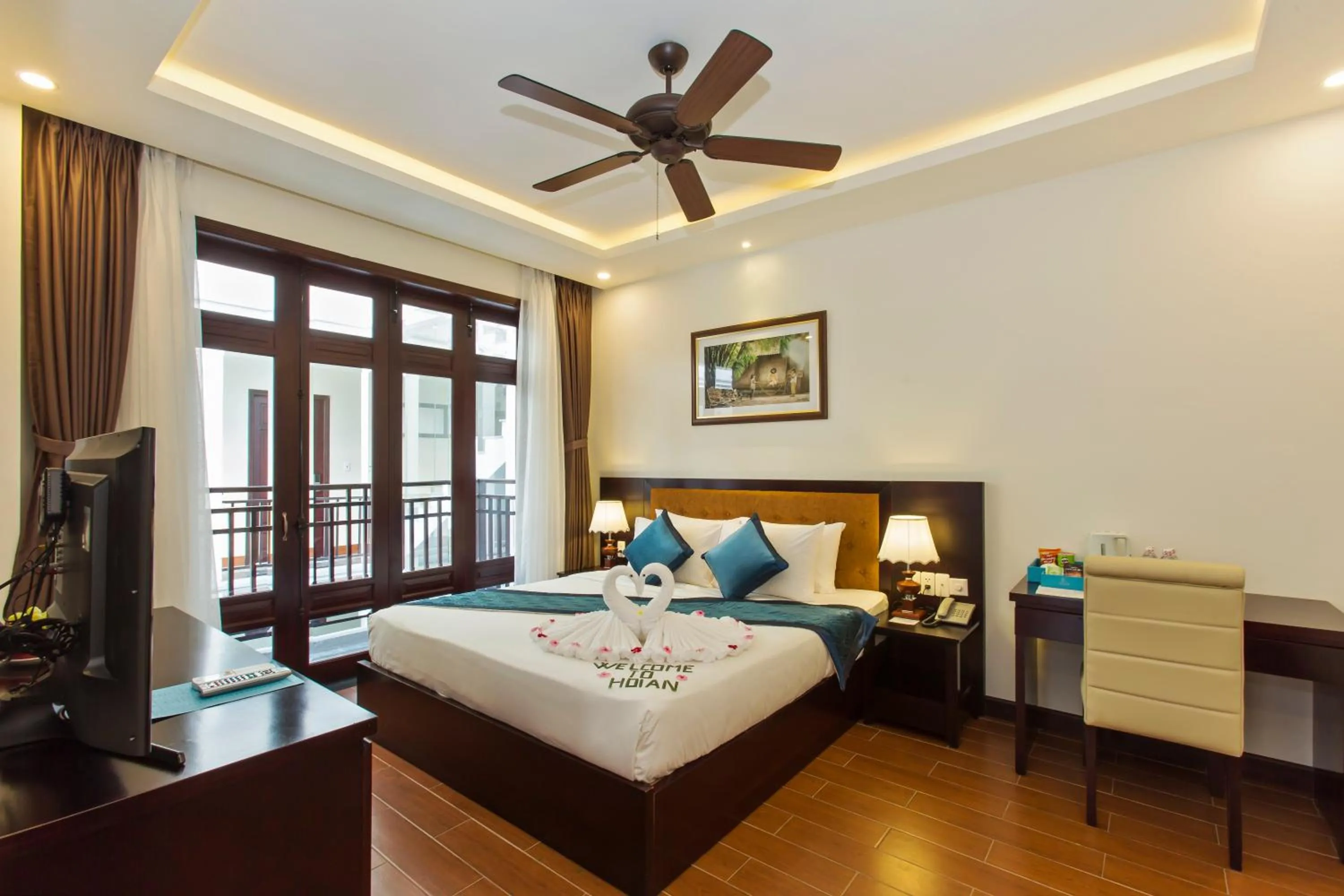 Bed in Pearl River Hoi An Hotel & Spa