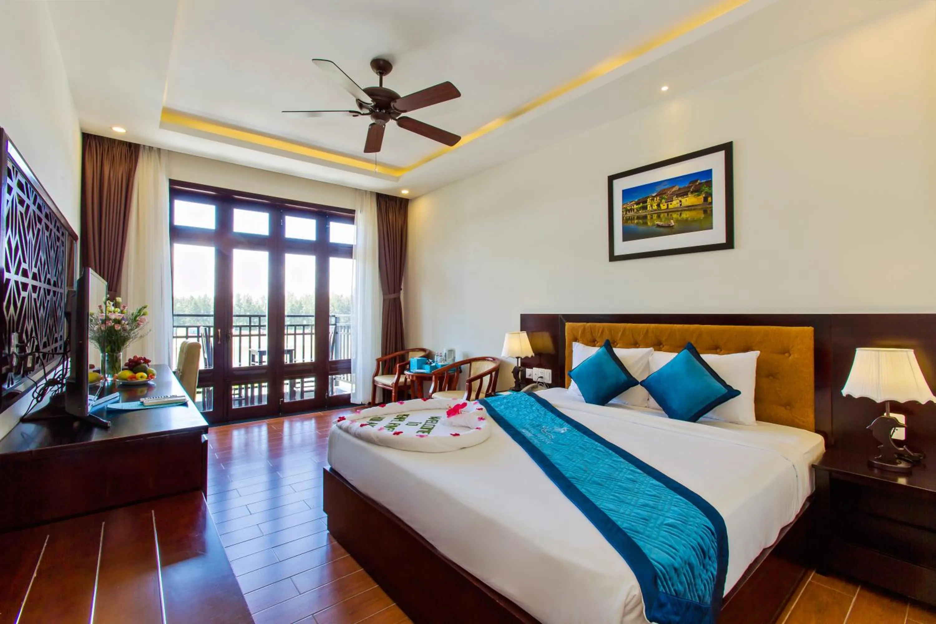 Bed in Pearl River Hoi An Hotel & Spa