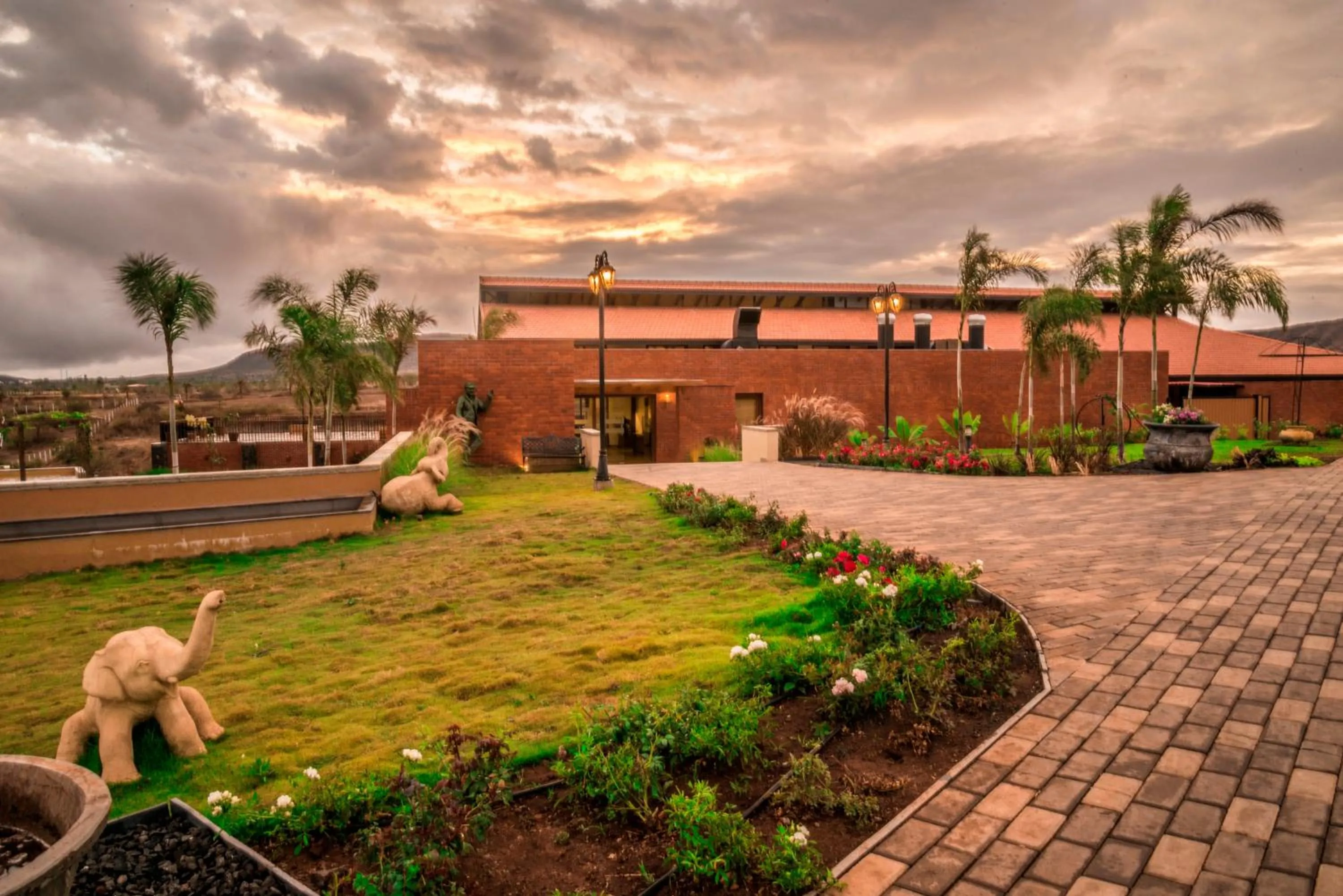 Facade/entrance in Grape County Eco Resort & Spa, Nashik