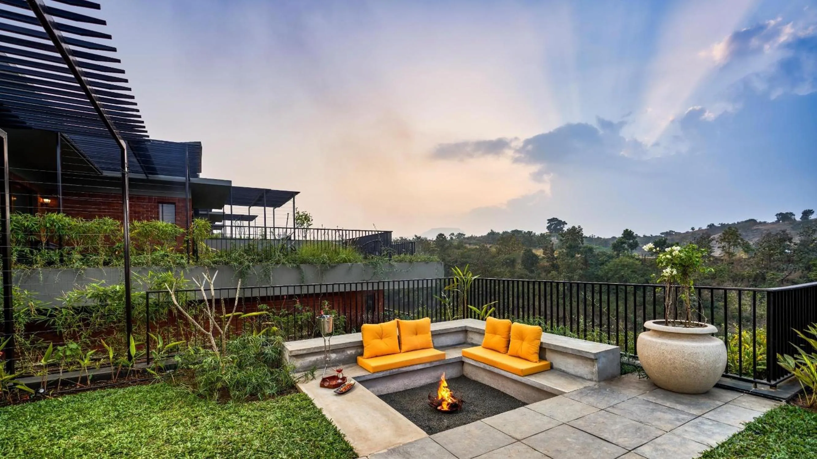 Balcony/Terrace in Grape County Eco Resort & Spa, Nashik